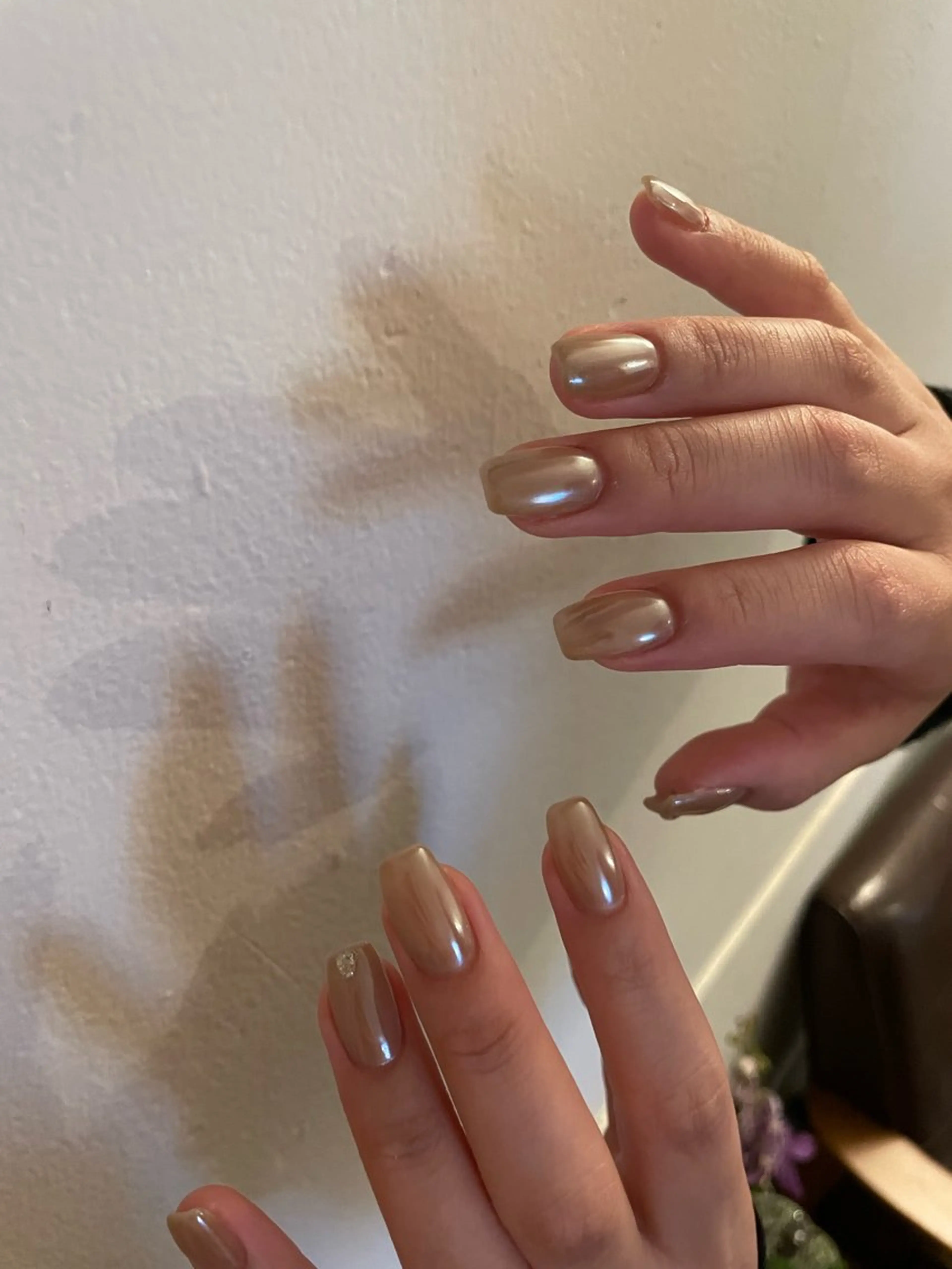 ネイル ミラーネイル ぷっくりネイル ハンドネイル roof nailのネイルデザイン