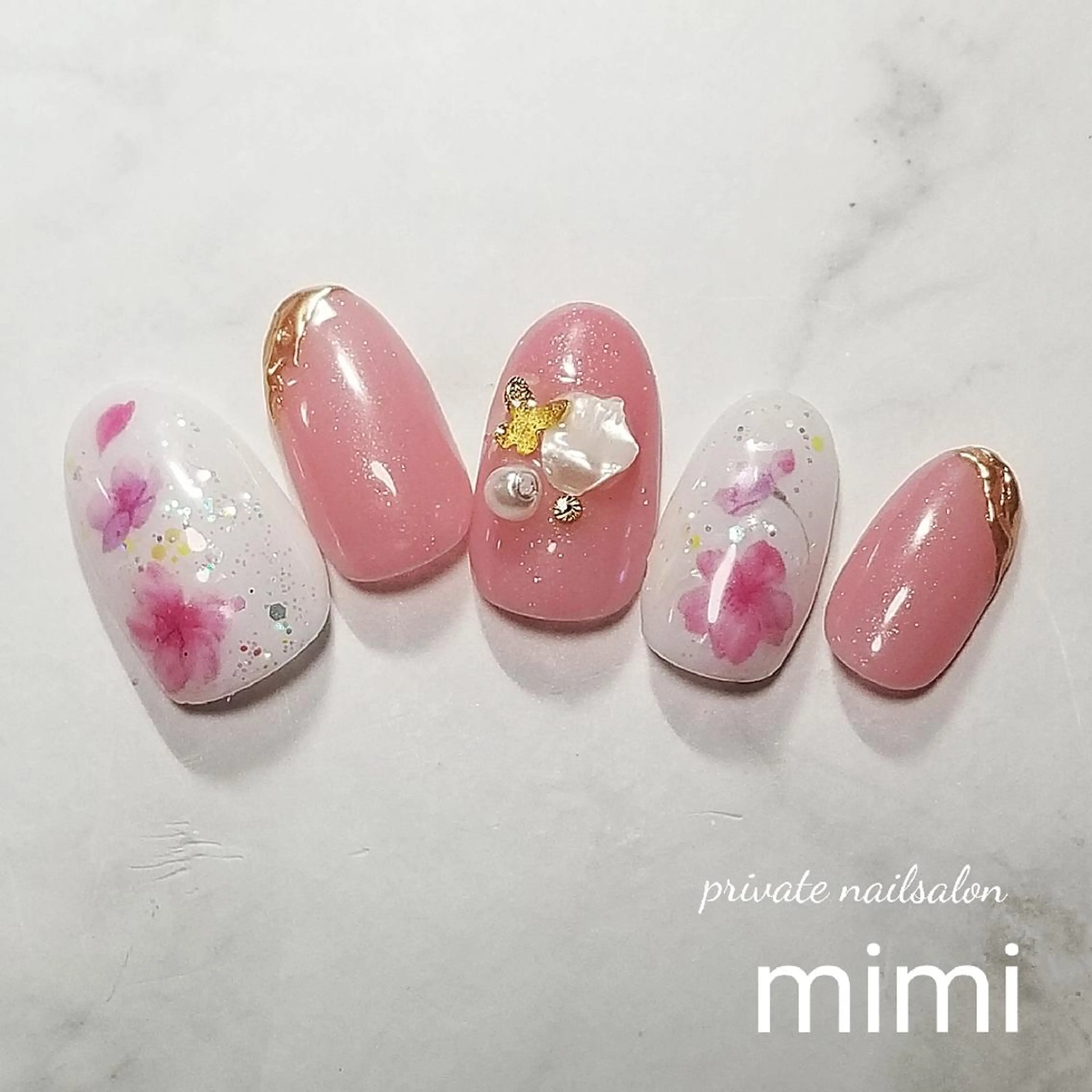 ネイル 桜ネイル 博多ネイル ｍｉｍｉのネイルデザイン