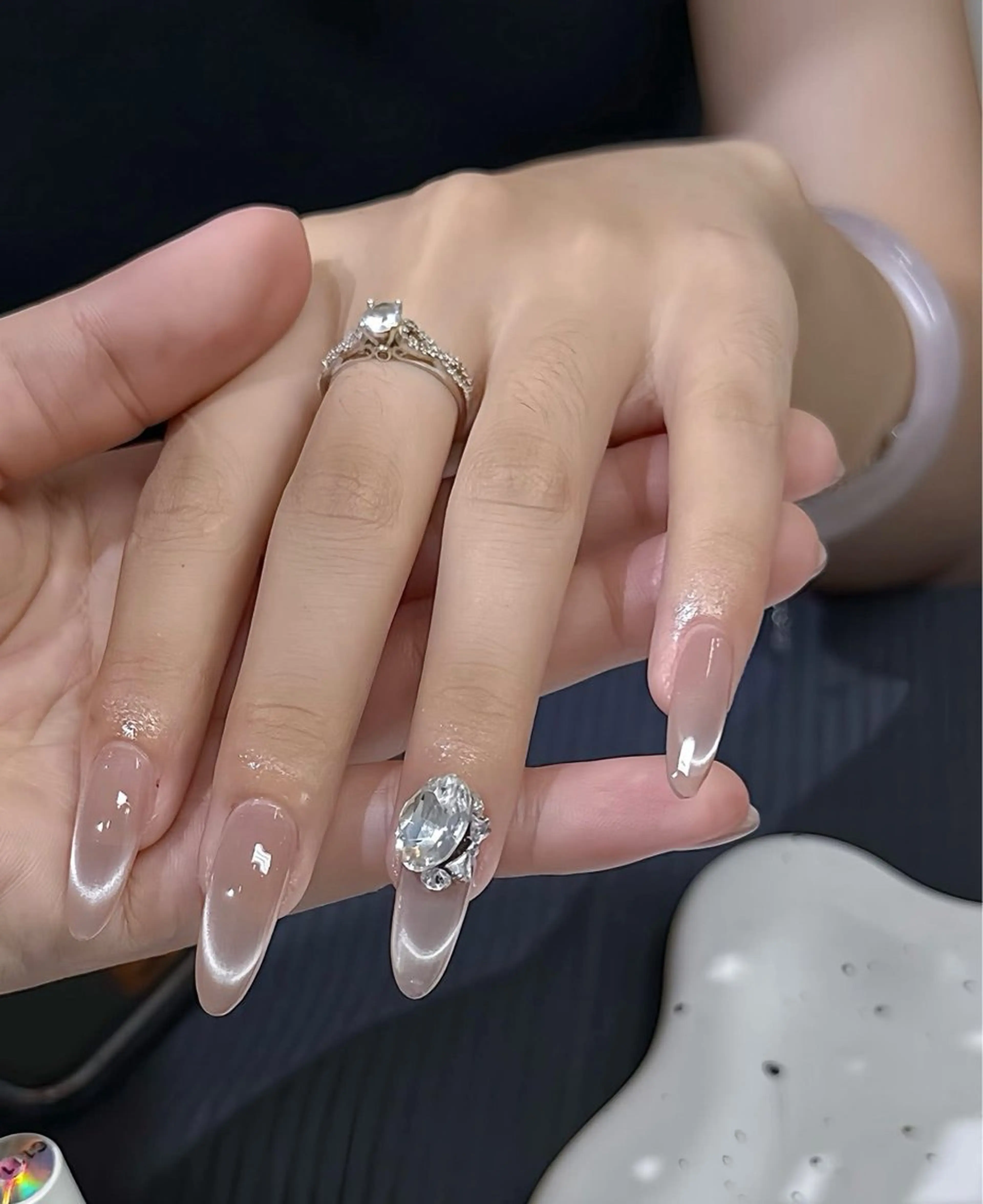 ネイル ニュアンスネイル シンプルネイル ハンドネイル NAILS BAR SHINJUKUのネイルデザイン
