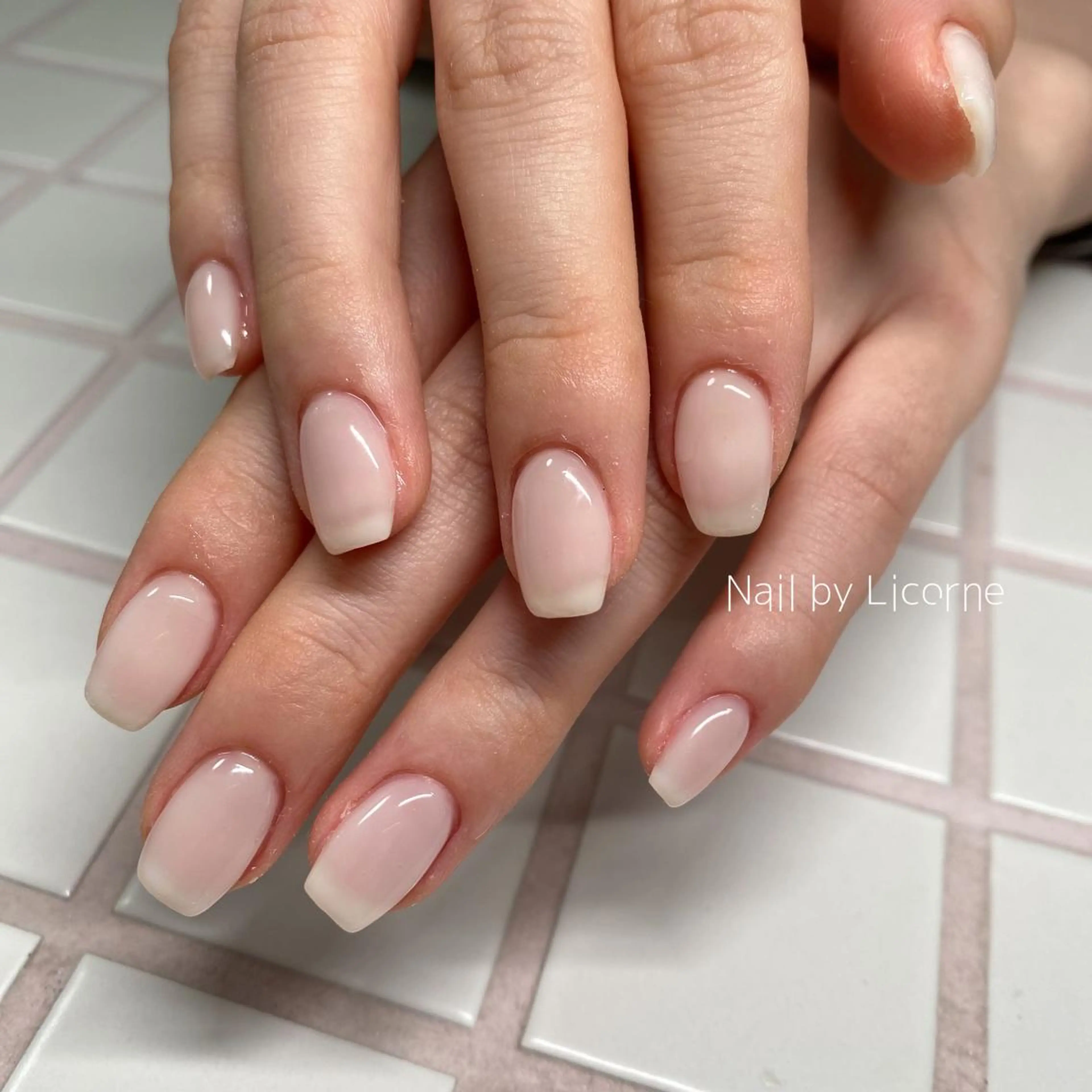 ネイル アートネイル オーロラネイル フレンチネイル 氷ネイル・うるうるネイル マグネットネイル ハンドネイル Nail by Licorneのネイルデザイン