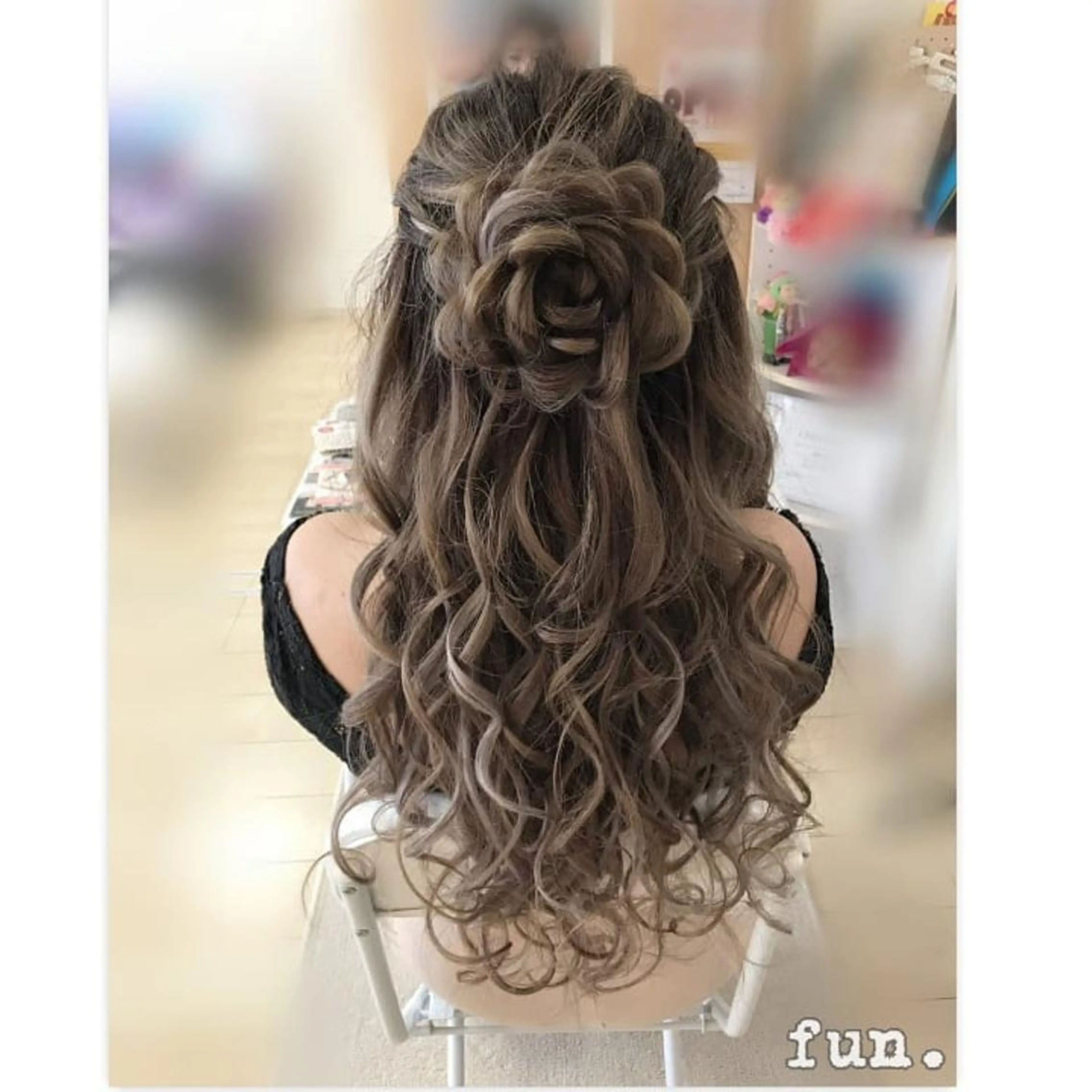 ロング ヘアアレンジ fun./ヘアセット /エクステ/着付のヘアスタイル