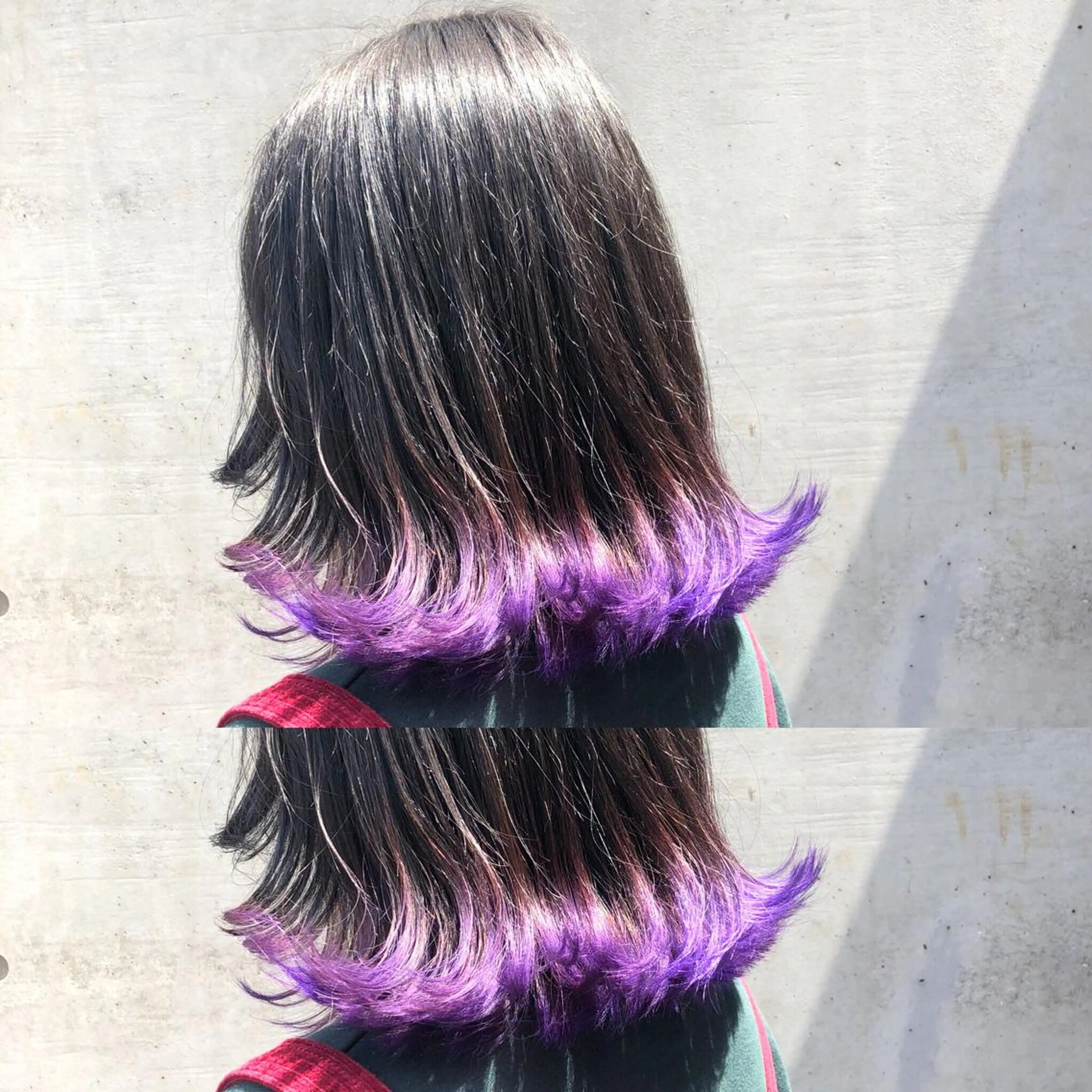 ミディアム カラー ヘアアレンジ グラデーションカラー ラベンダーカラー ヘアカラー ALLY（アリー）所属・ミニモお気に入り数 No.1宍戸雄弥のヘアスタイル