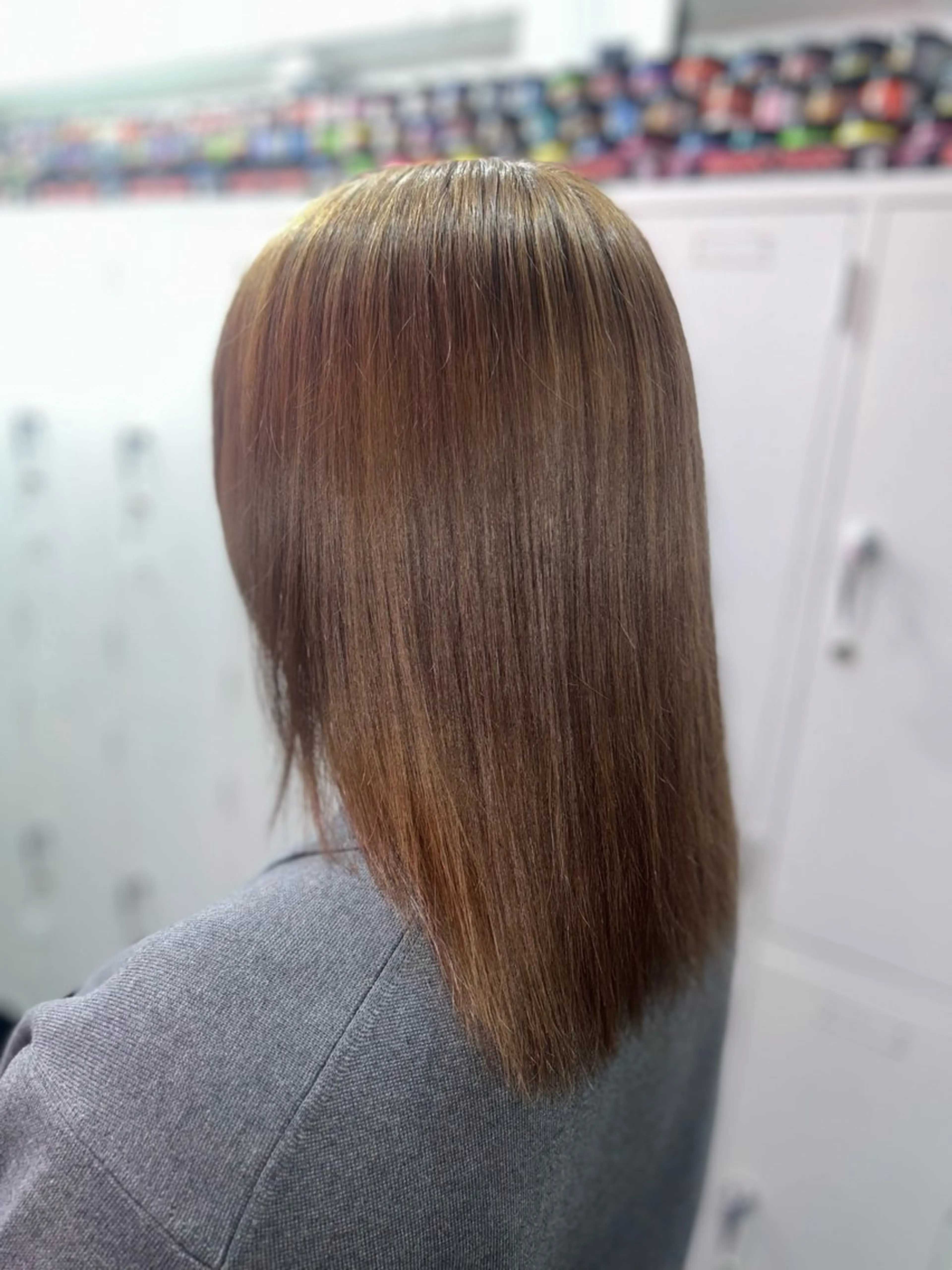 ミディアム ヘアカラー 🪼モモカ/デザイン ハイトーン🪼⟡.·のヘアスタイル