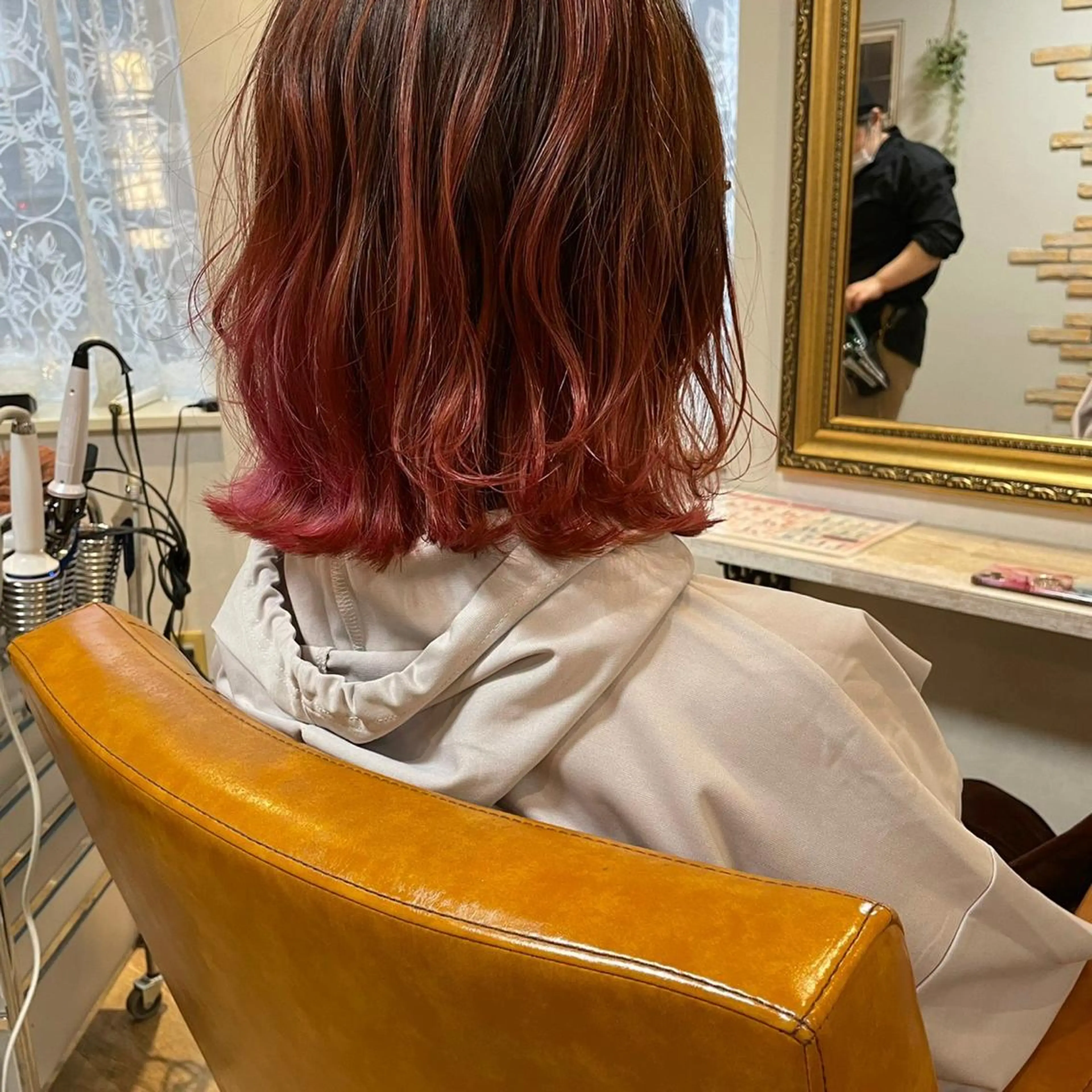 カラー レッドカラー chocolat.NAMBA所属・🎀 MIYUKIのヘアスタイル