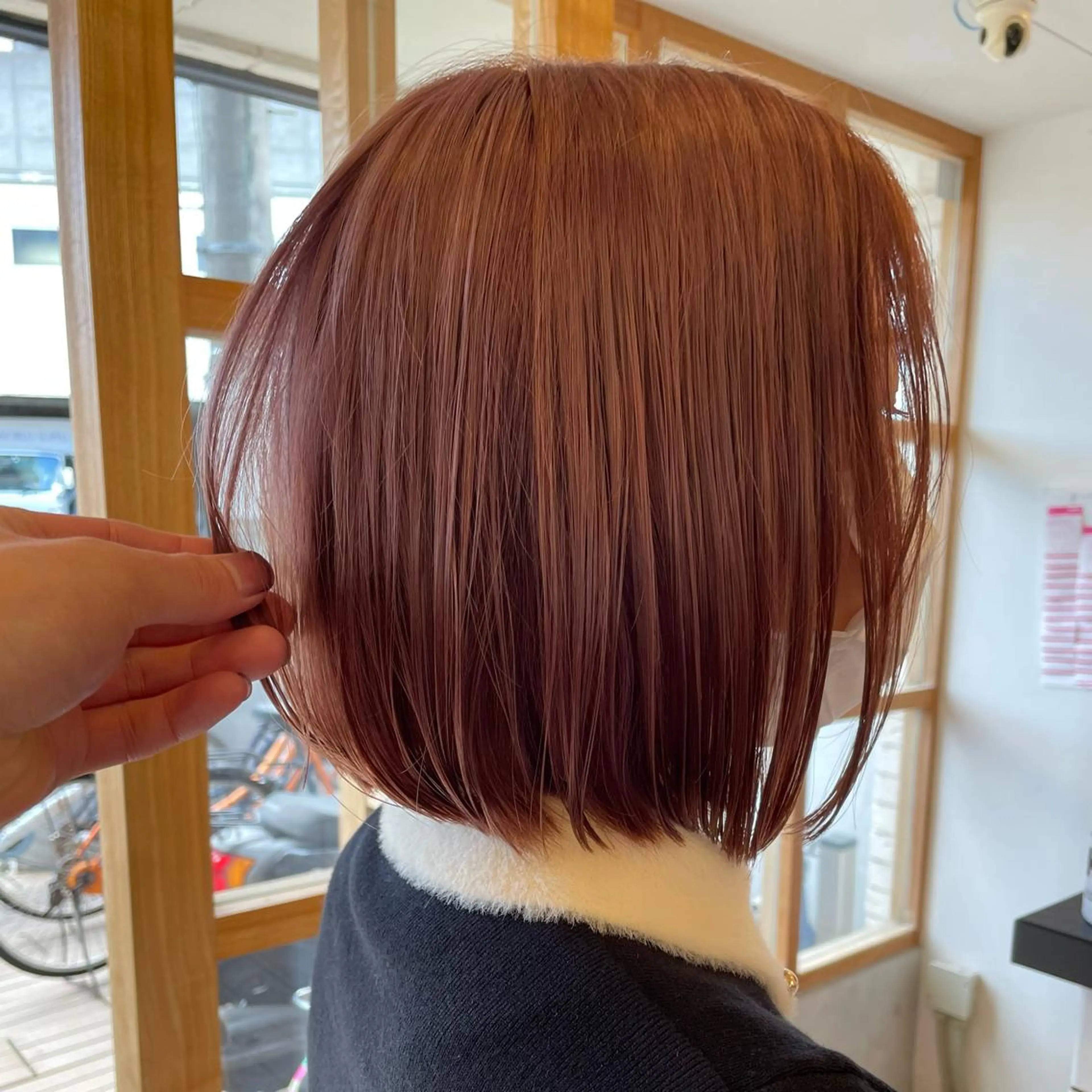 ショート カラー ヘアアレンジ ピンクカラー 🎗秋山勇 /三宮指名No.1のヘアスタイル