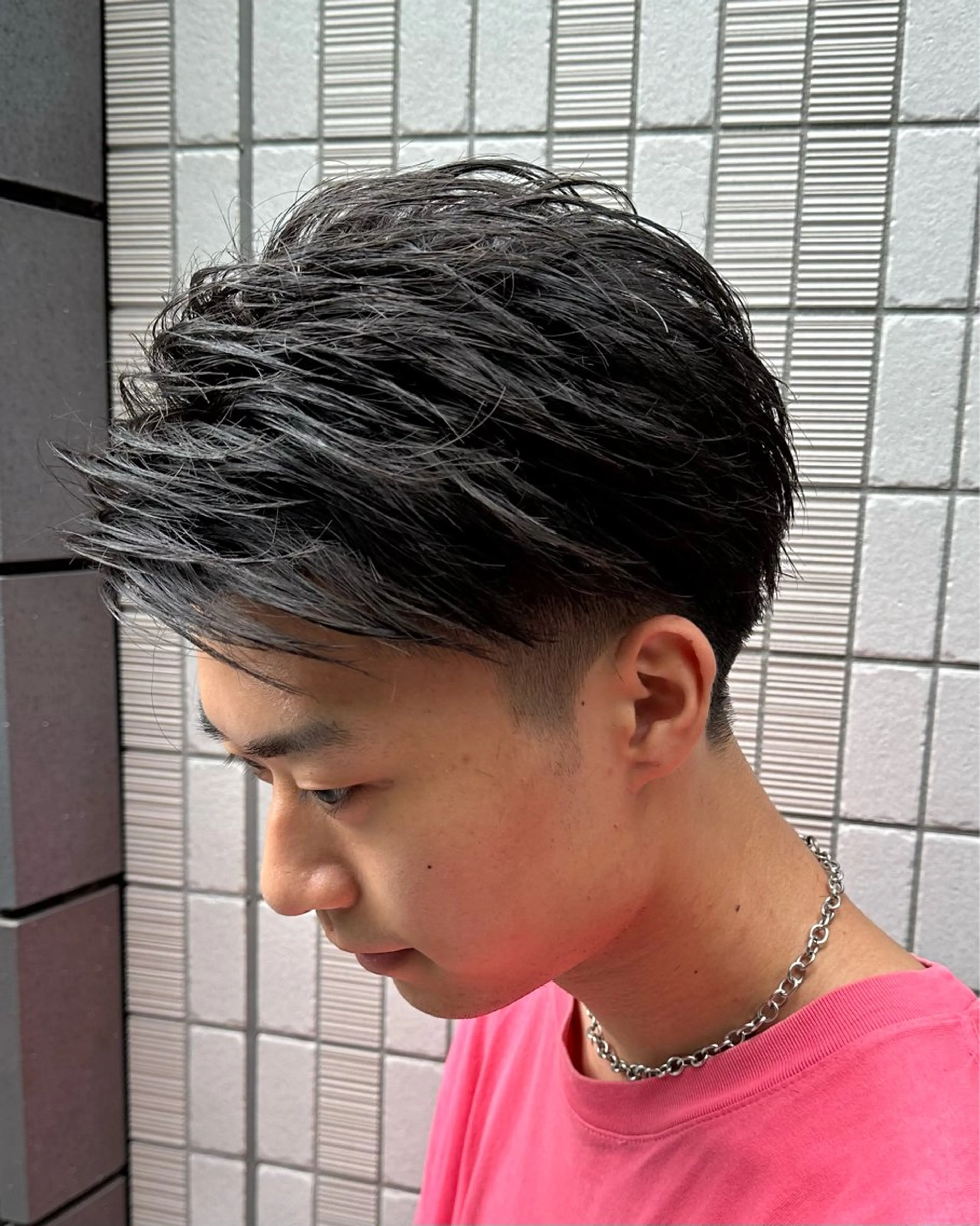 ショート ヘアアレンジ メンズ カット パーマ 梅田/メンズパーマ /短髪/田中崇奨のヘアスタイル