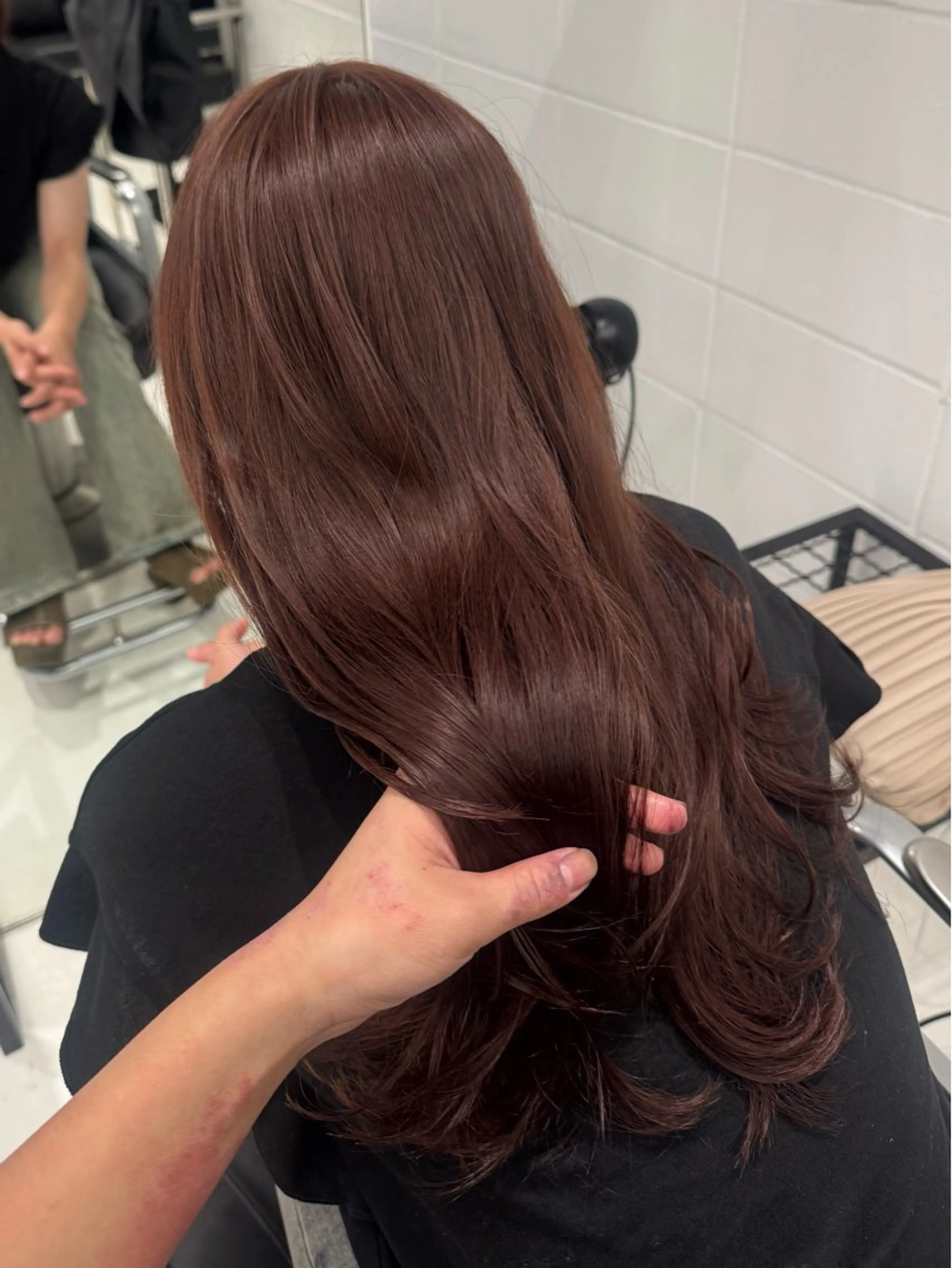 ロング カラー ヘアカラー 透明感カラー🫧 ちり🍎のヘアスタイル