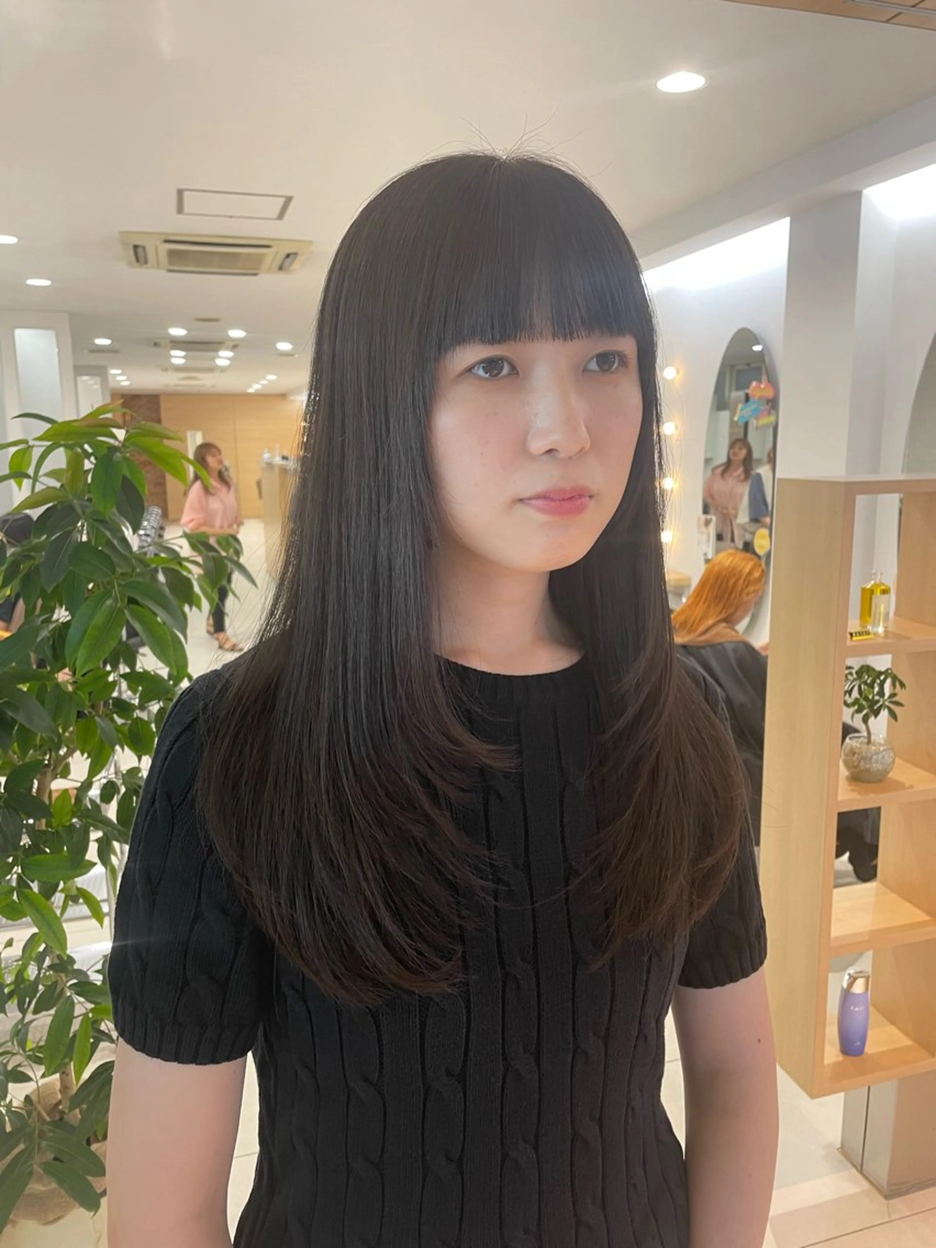 ロング nuu 栄所属・🧸SAKI🎀 韓国レイヤーのヘアスタイル