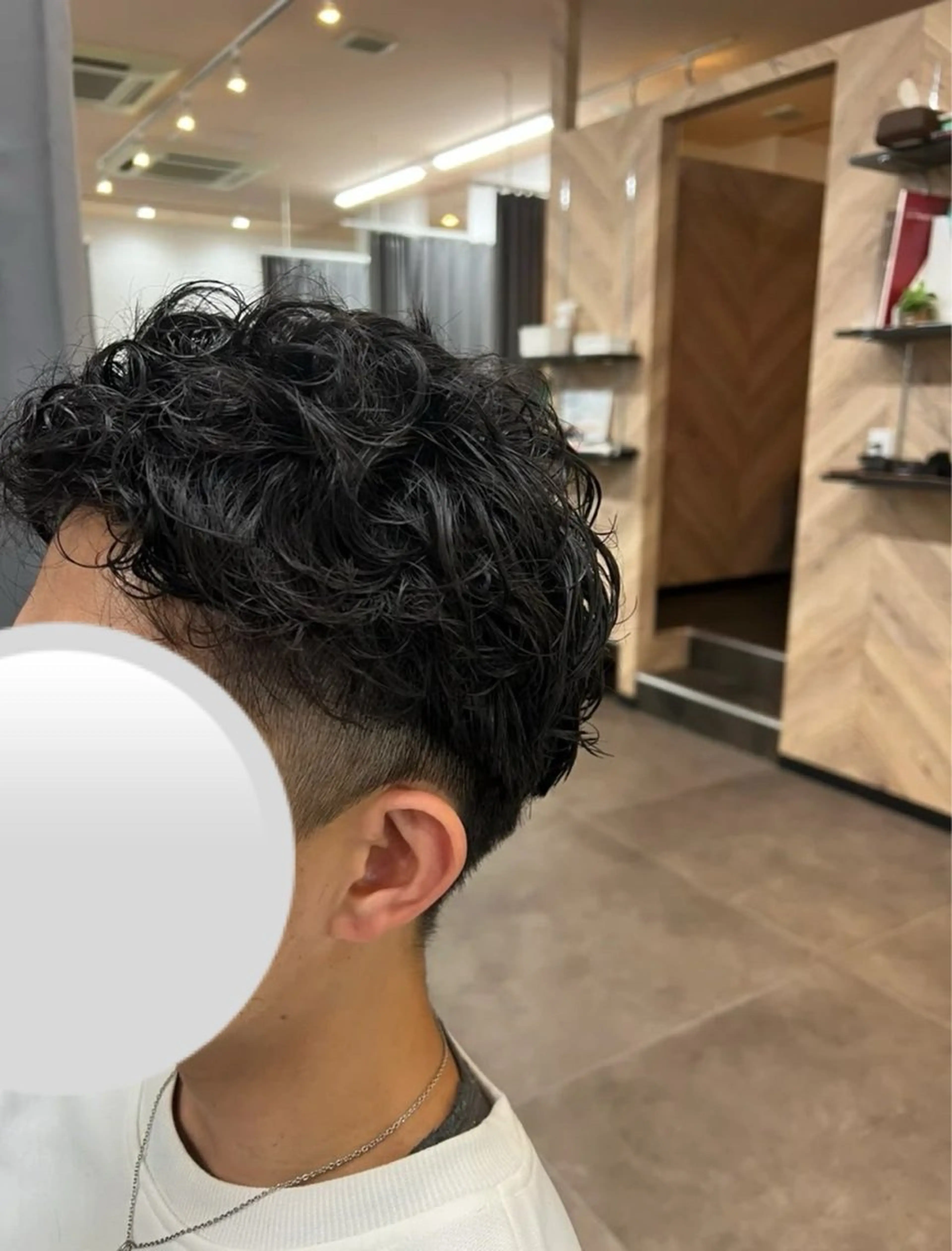 パーマ メンズ カット 宇井 洸稀のヘアスタイル
