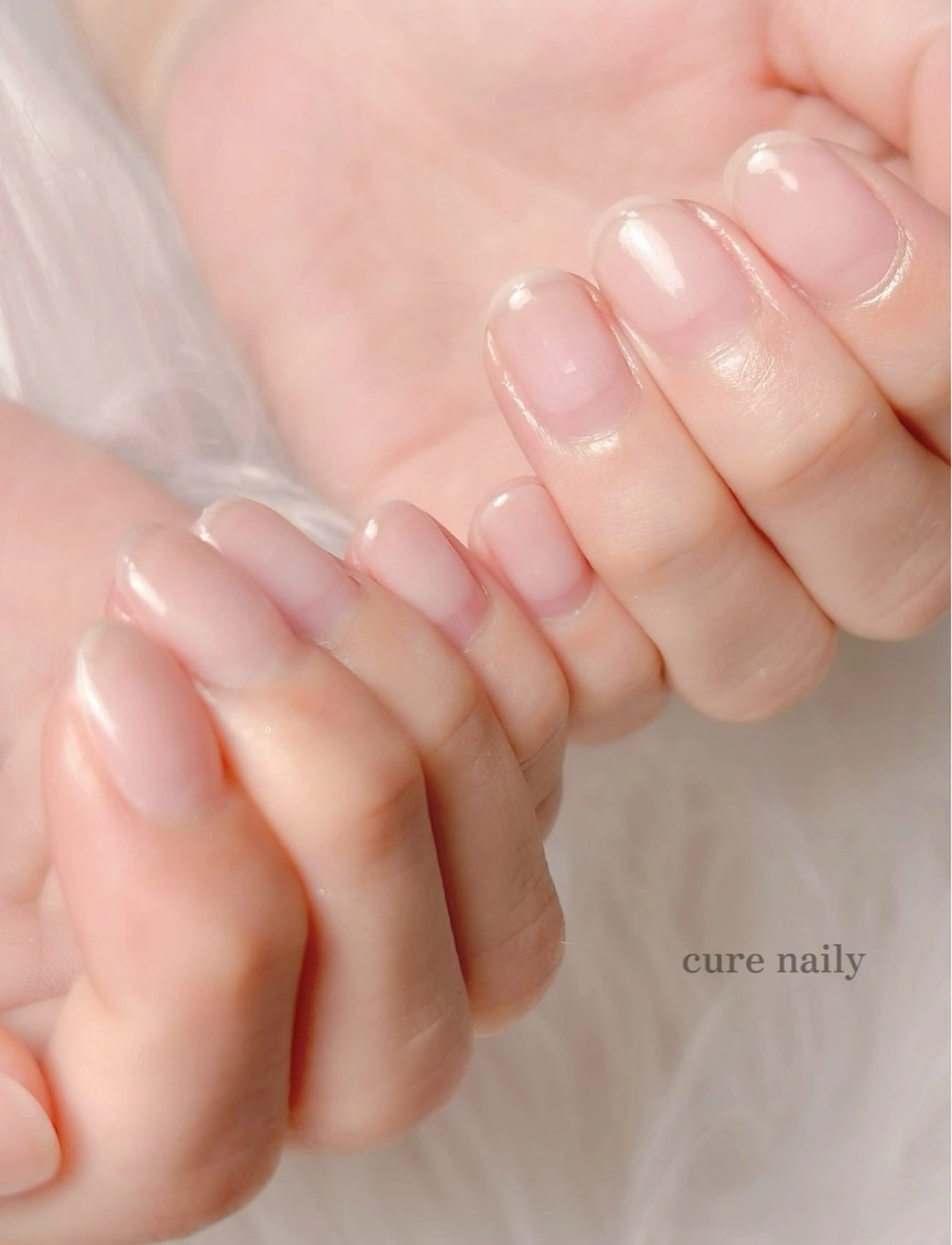 【4名様限定】自爪育成モニター募集💅ハンドジェルクリア仕上げ(3週間に1回、合計5回ご来店いただける方)育成オイル付きの写真