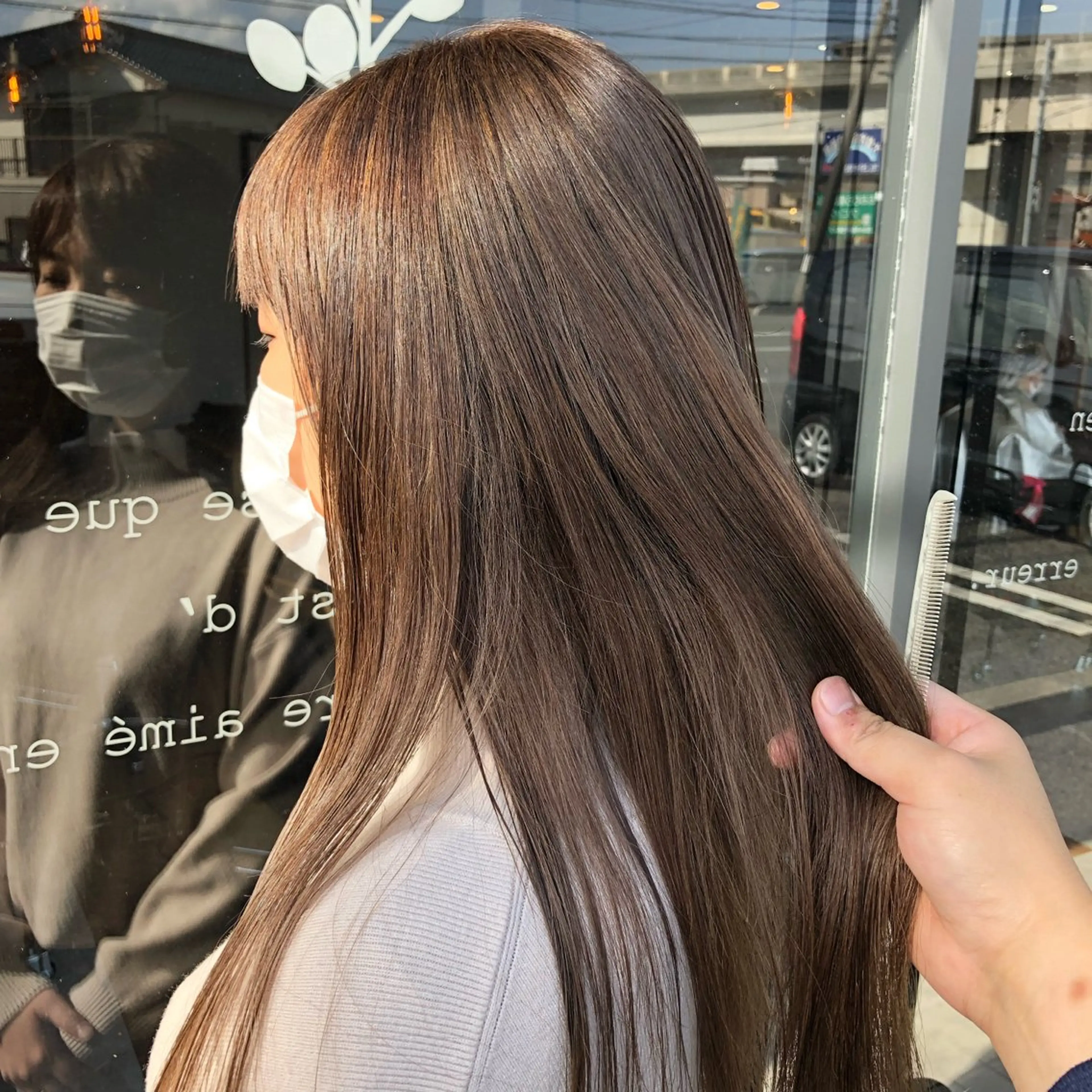 ロング 縮毛矯正 竹村 海人のヘアスタイル