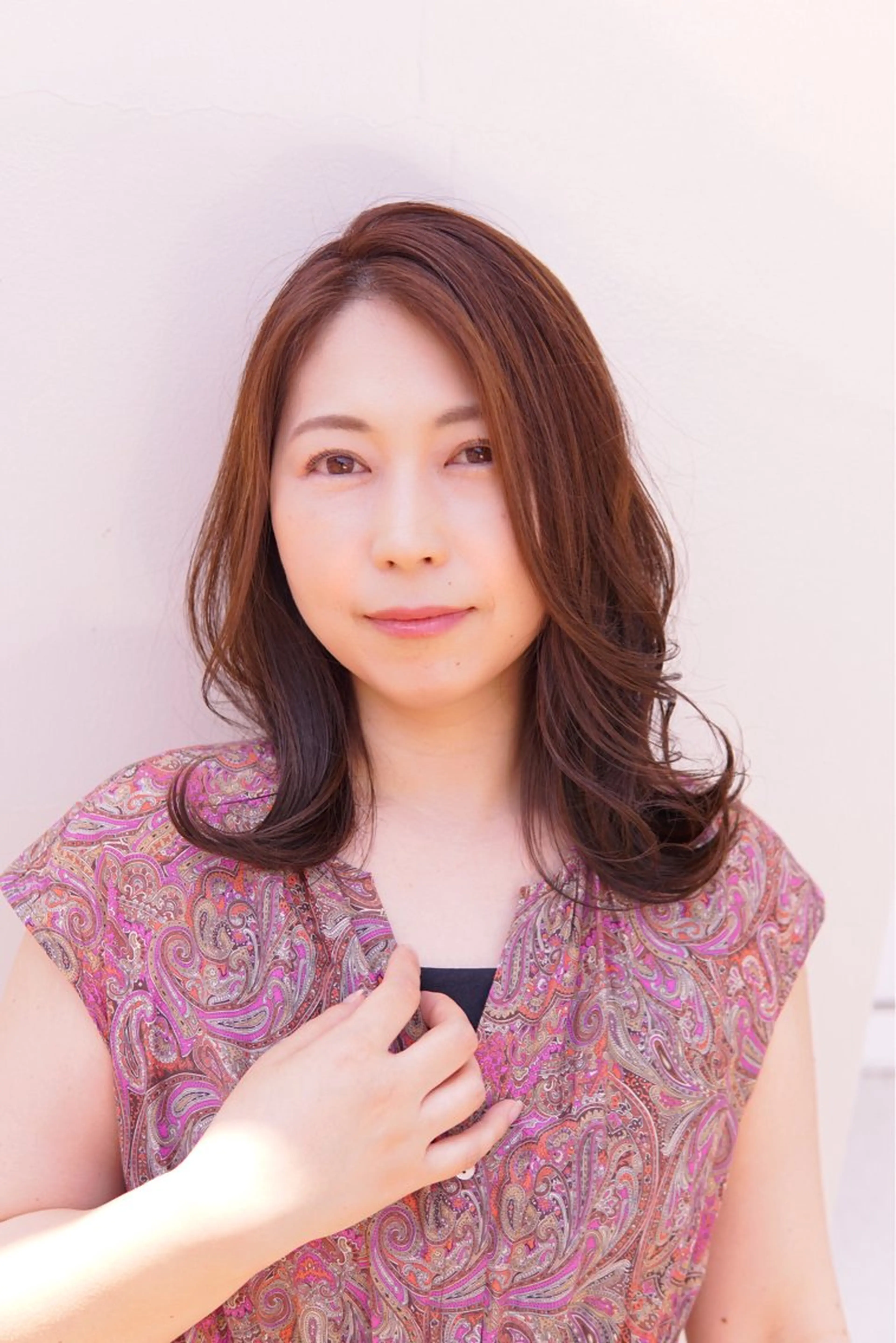 セミロング レイヤーカット ase.糸島店所属・UEDA AYAのヘアスタイル