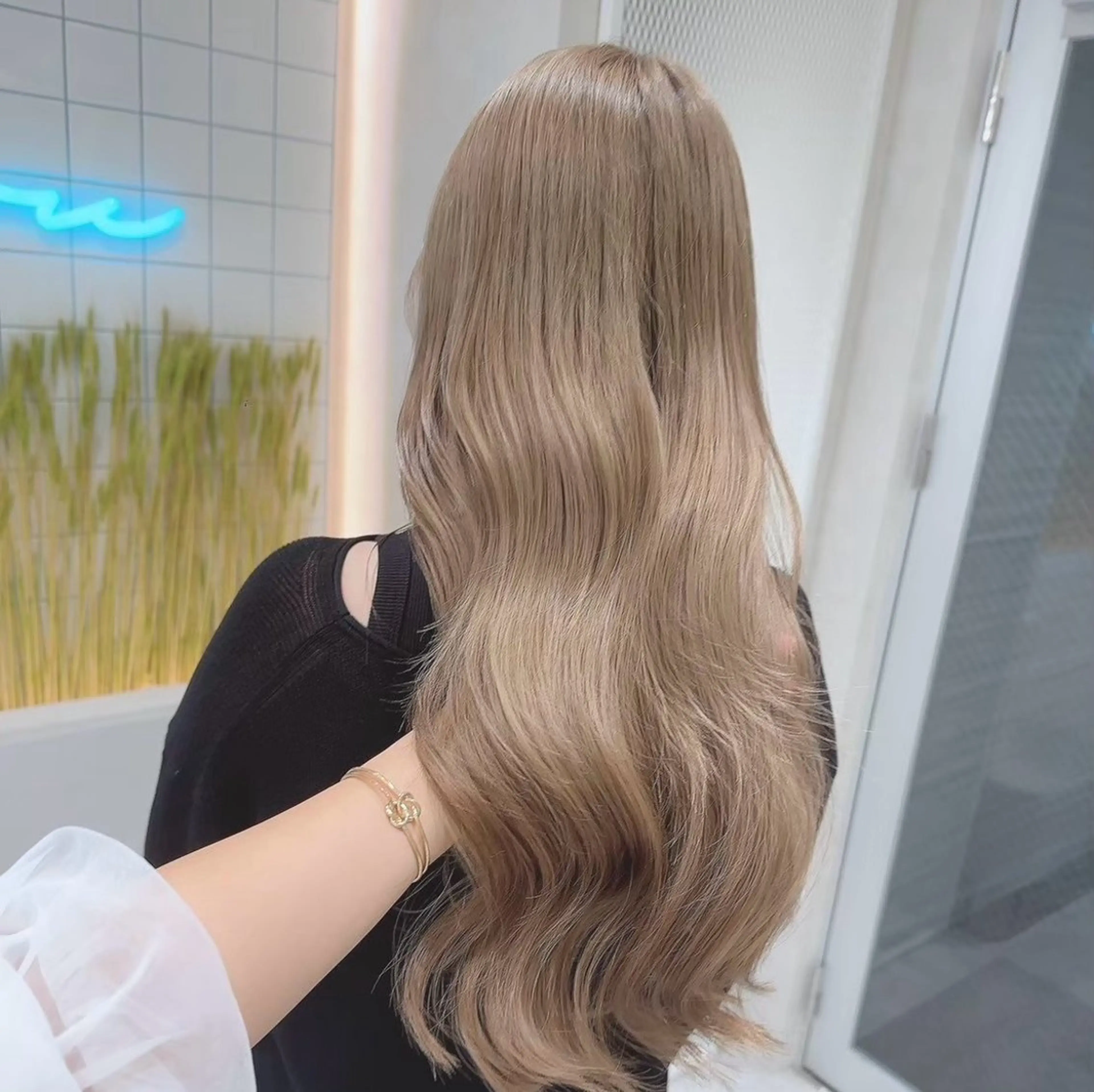 ミディアム カラー ヘアカラー トリートメント ✨透明感カラー✨ ウメダナオヤのヘアスタイル