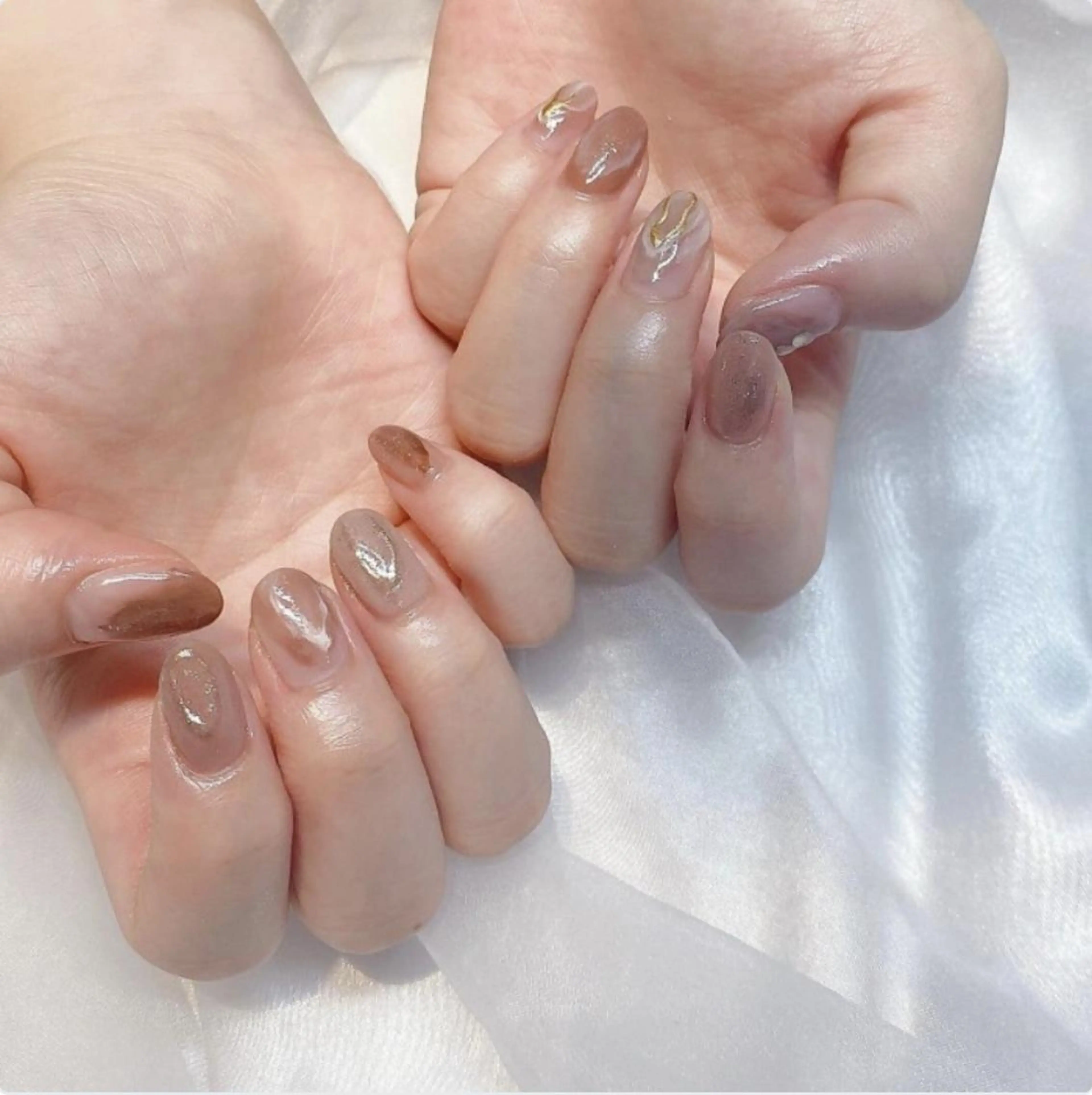 ネイル ジェルネイル マグネットネイル ニュアンスネイル ワンカラーネイル パラジェル パラジェル登録サロン N°nail 立川のネイルデザイン