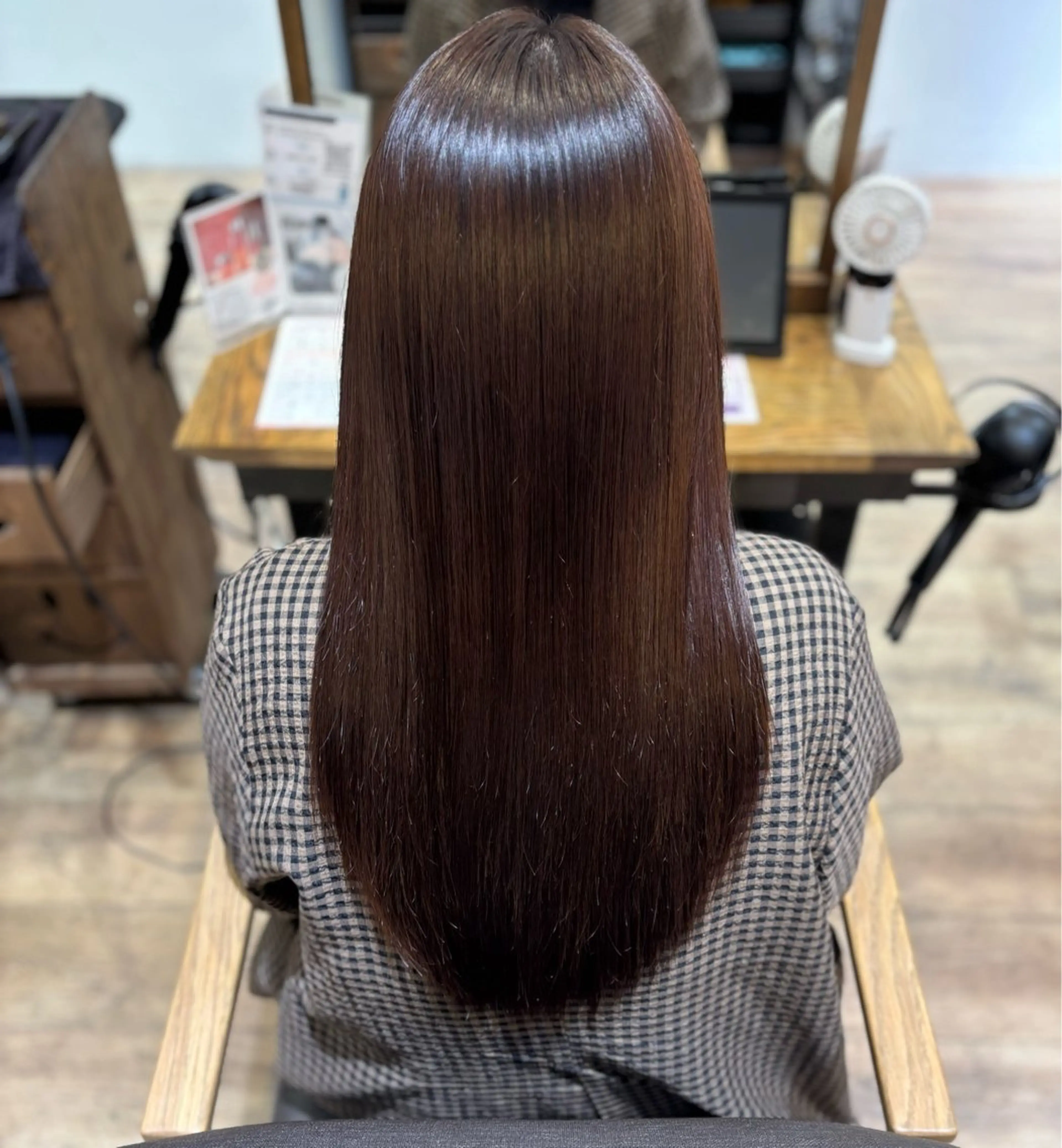 ロング 縮毛矯正 こう⭐️ 新宿アシスタントのヘアスタイル