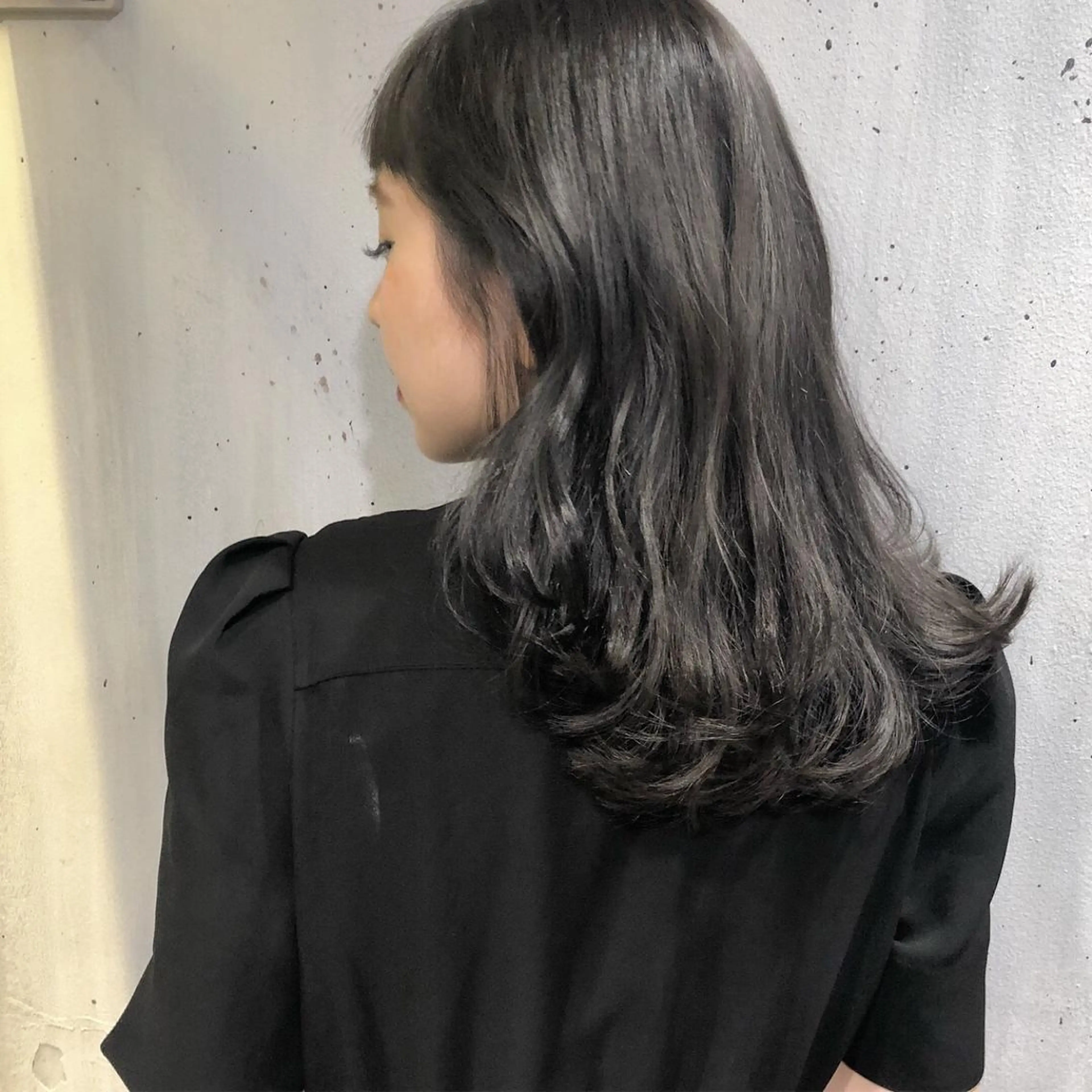 ミディアム カラー グレージュ ヘアカラー トリートメント ヘアセット ❤️sai❤️ official❤️のヘアスタイル