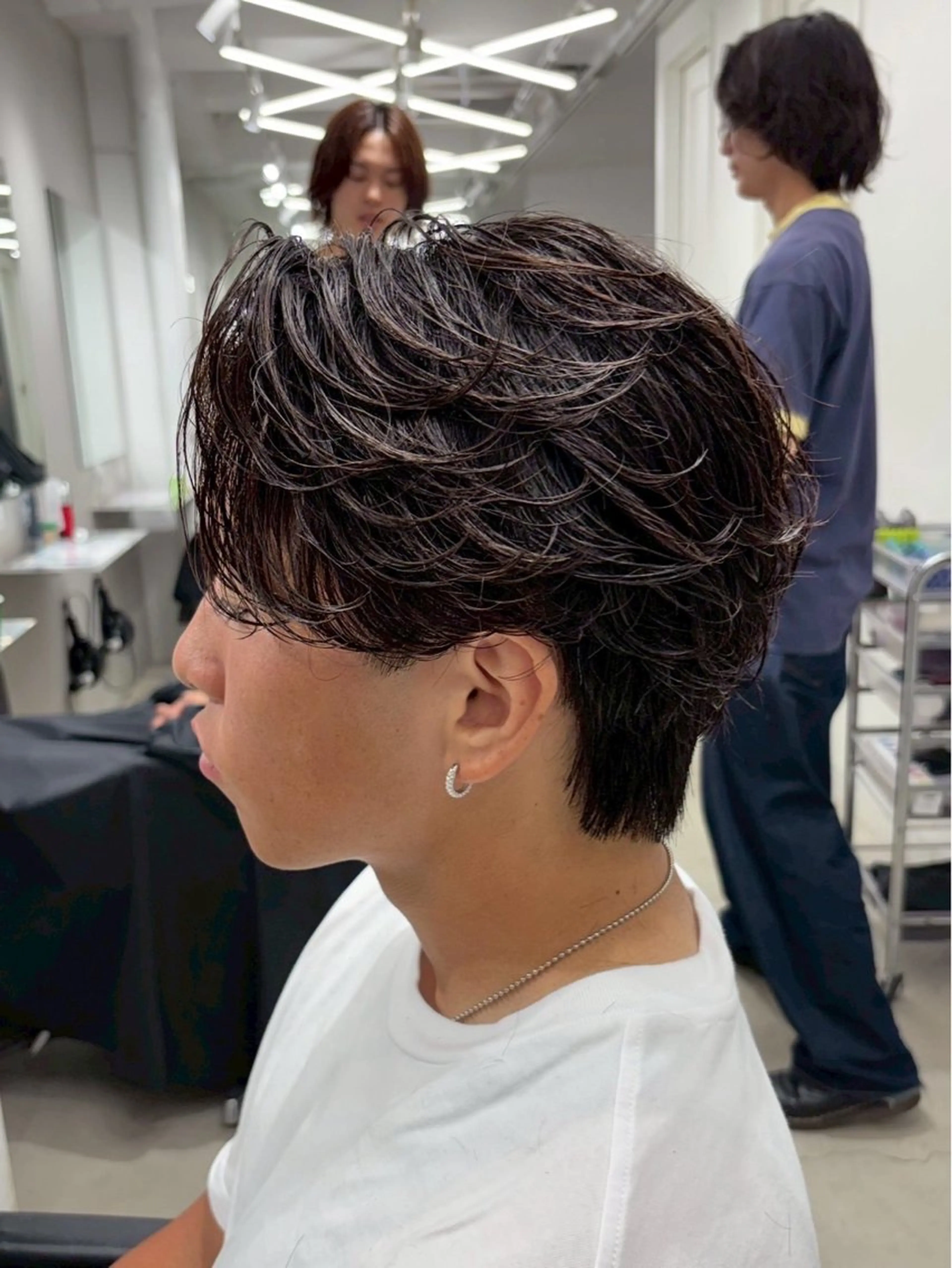 ショート パーマ メンズ カット パーマ 松井 生のヘアスタイル
