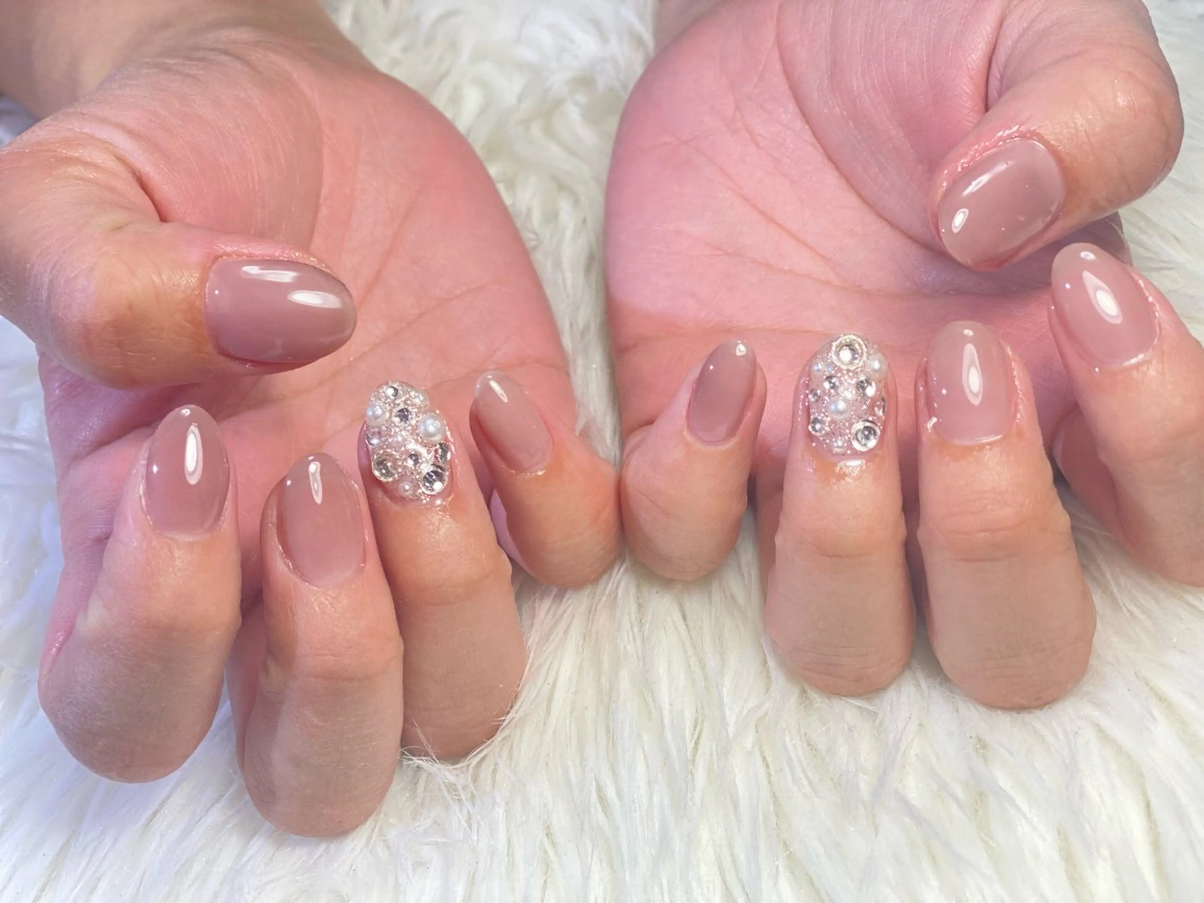 ネイル ストーンネイル Esthetic Will所属・will 有希のネイルデザイン