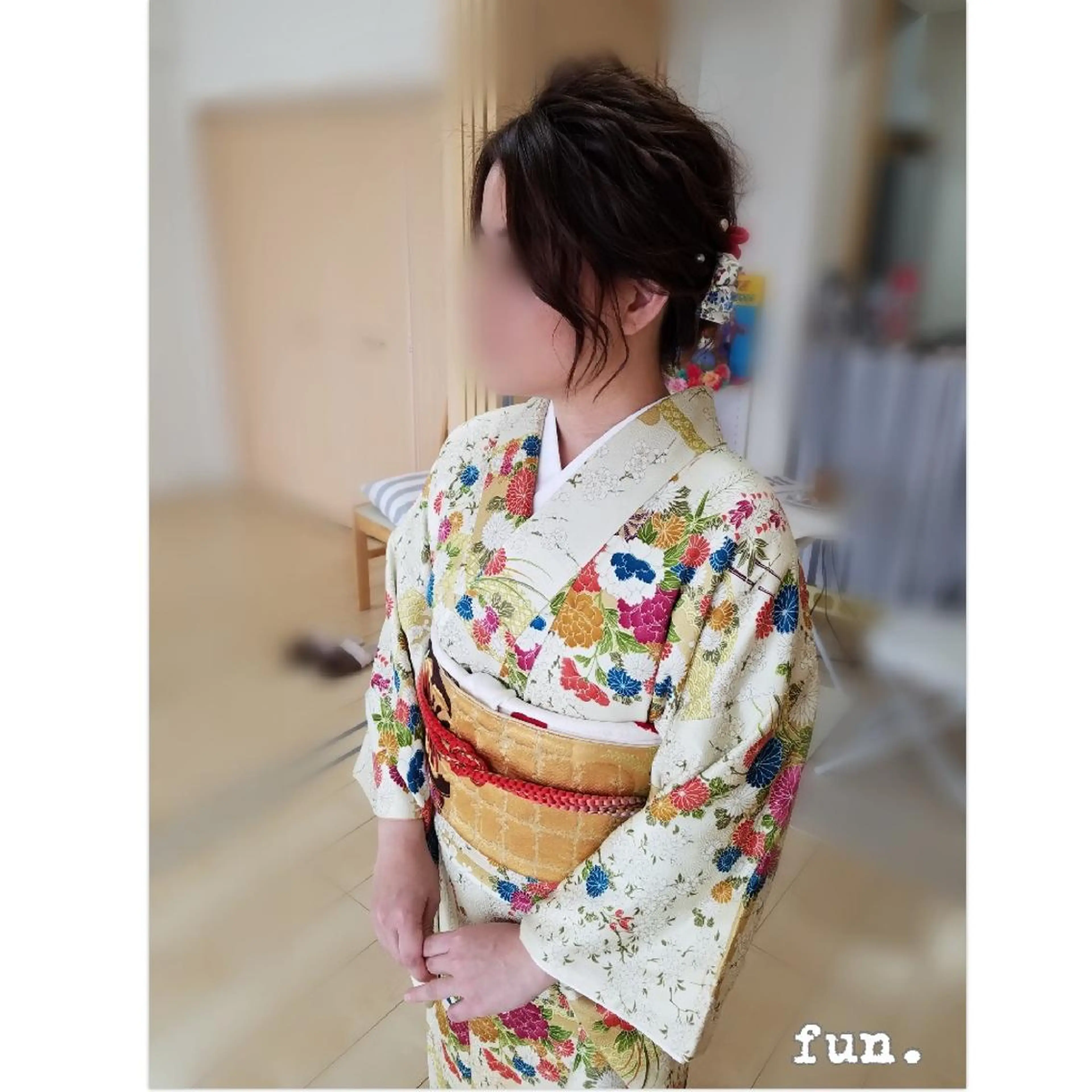 ミディアム ヘアアレンジ 着付け fun./ヘアセット /エクステ/着付のその他イメージ