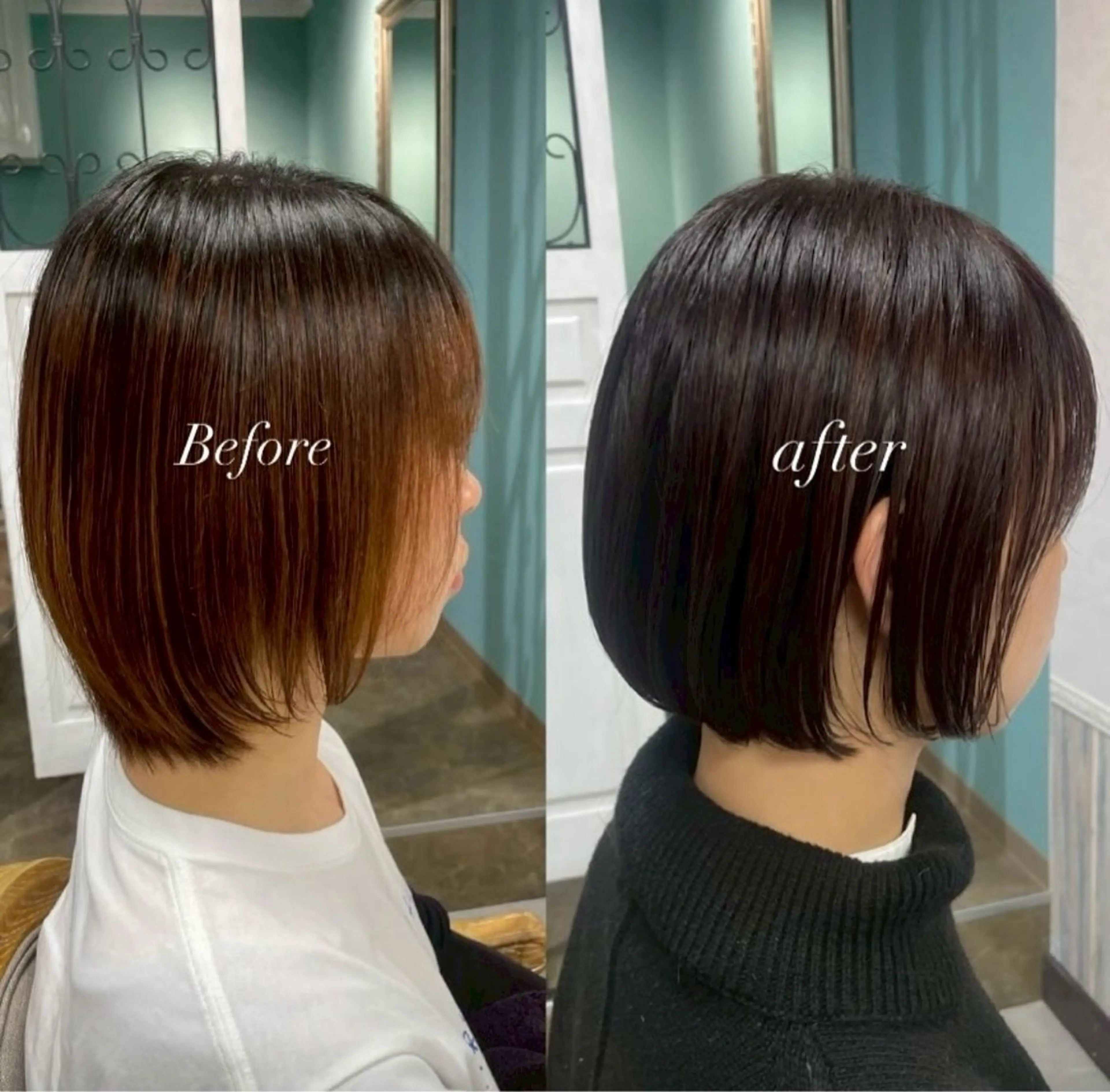 ミディアム カット ヘアカラー ヘッドスパ 【tico】 Chihoのヘアスタイル