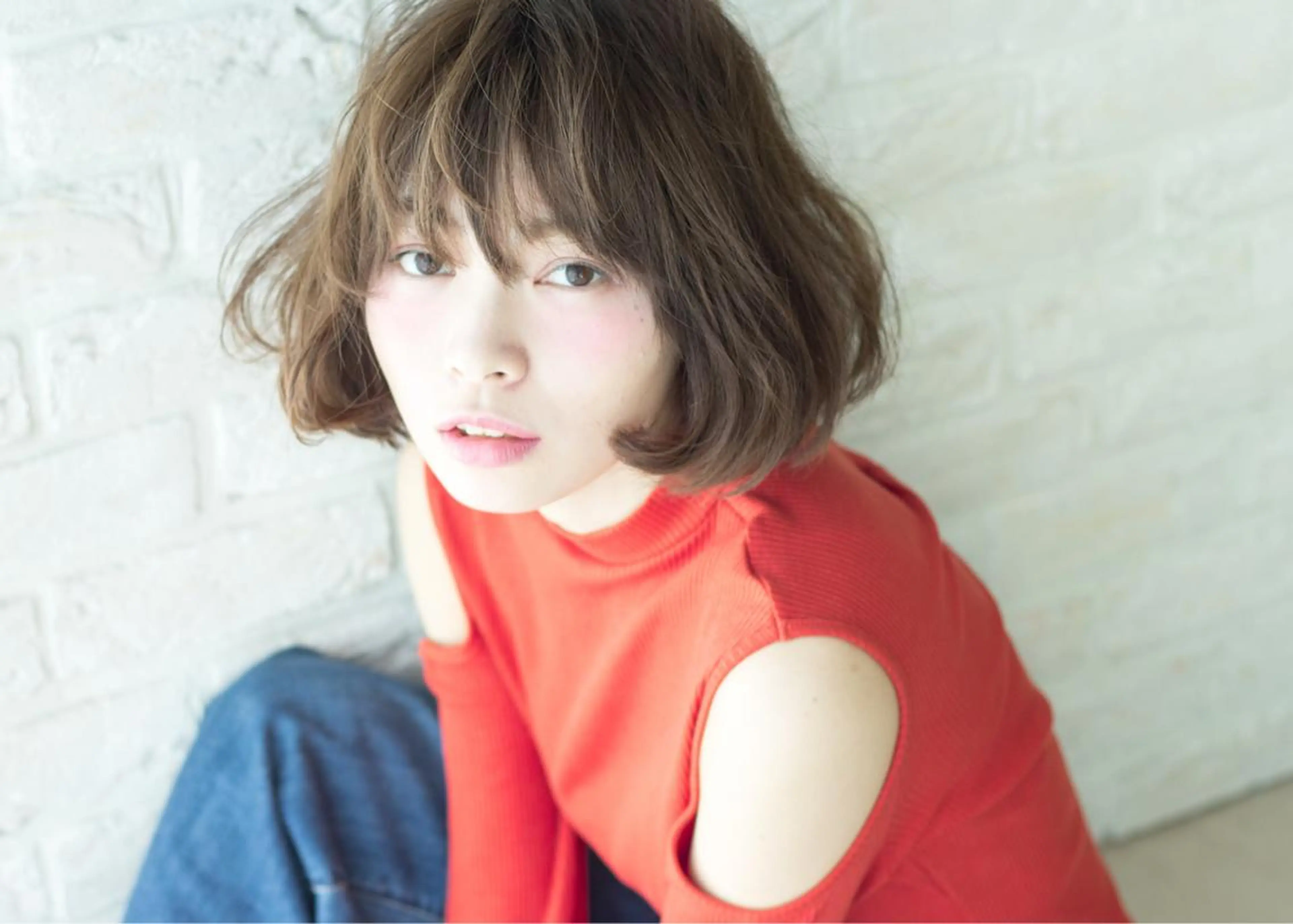 ミディアム gite カワムラナオキのヘアスタイル