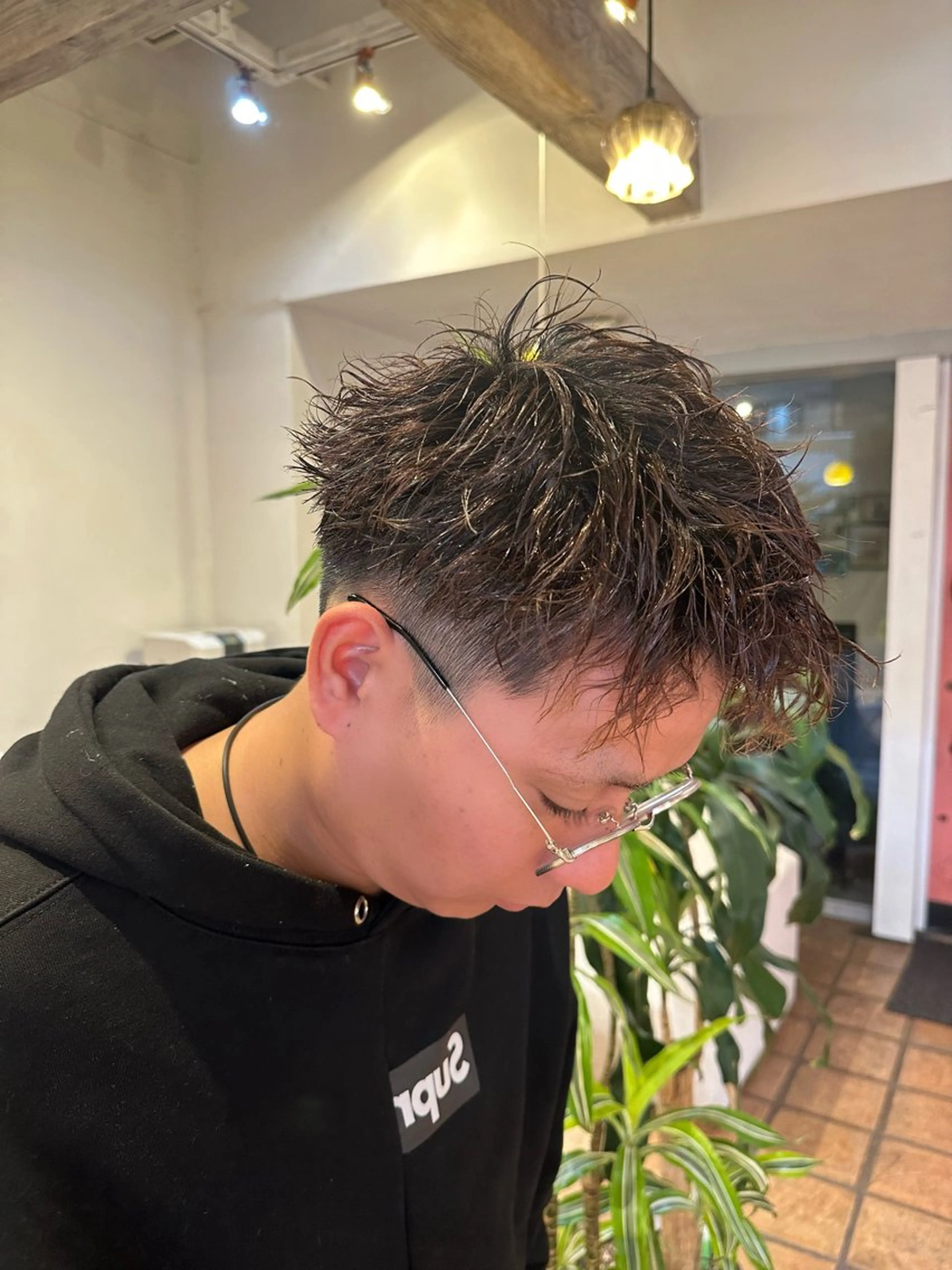 ショート パーマ メンズ 刈り上げ カット パーマ KAKERU/ボブ/ ショート/パーマ🌱のヘアスタイル