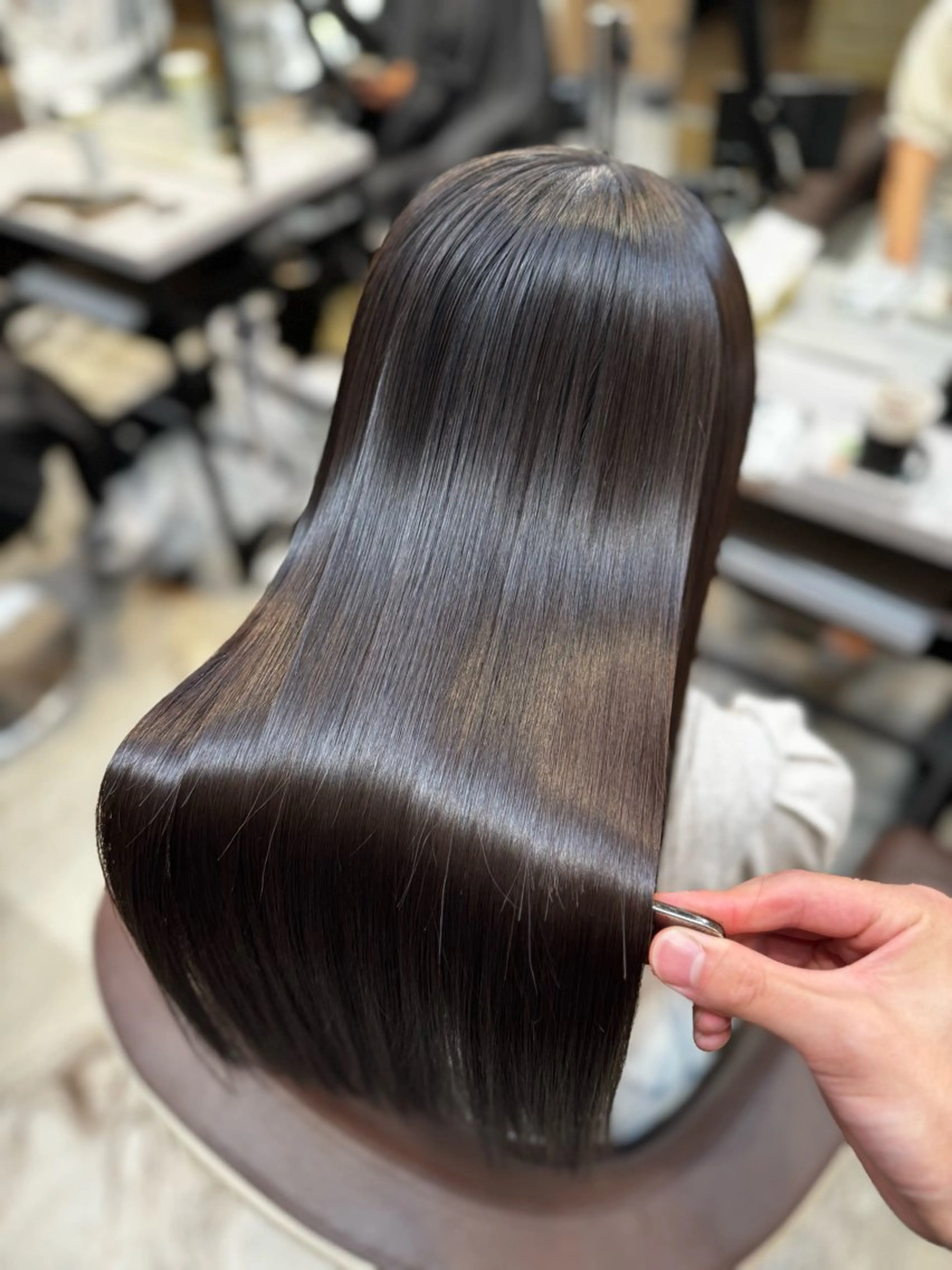 ロング カット 縮毛矯正 トリートメント ブリーチ縮毛矯正 💎TAICHIのヘアスタイル