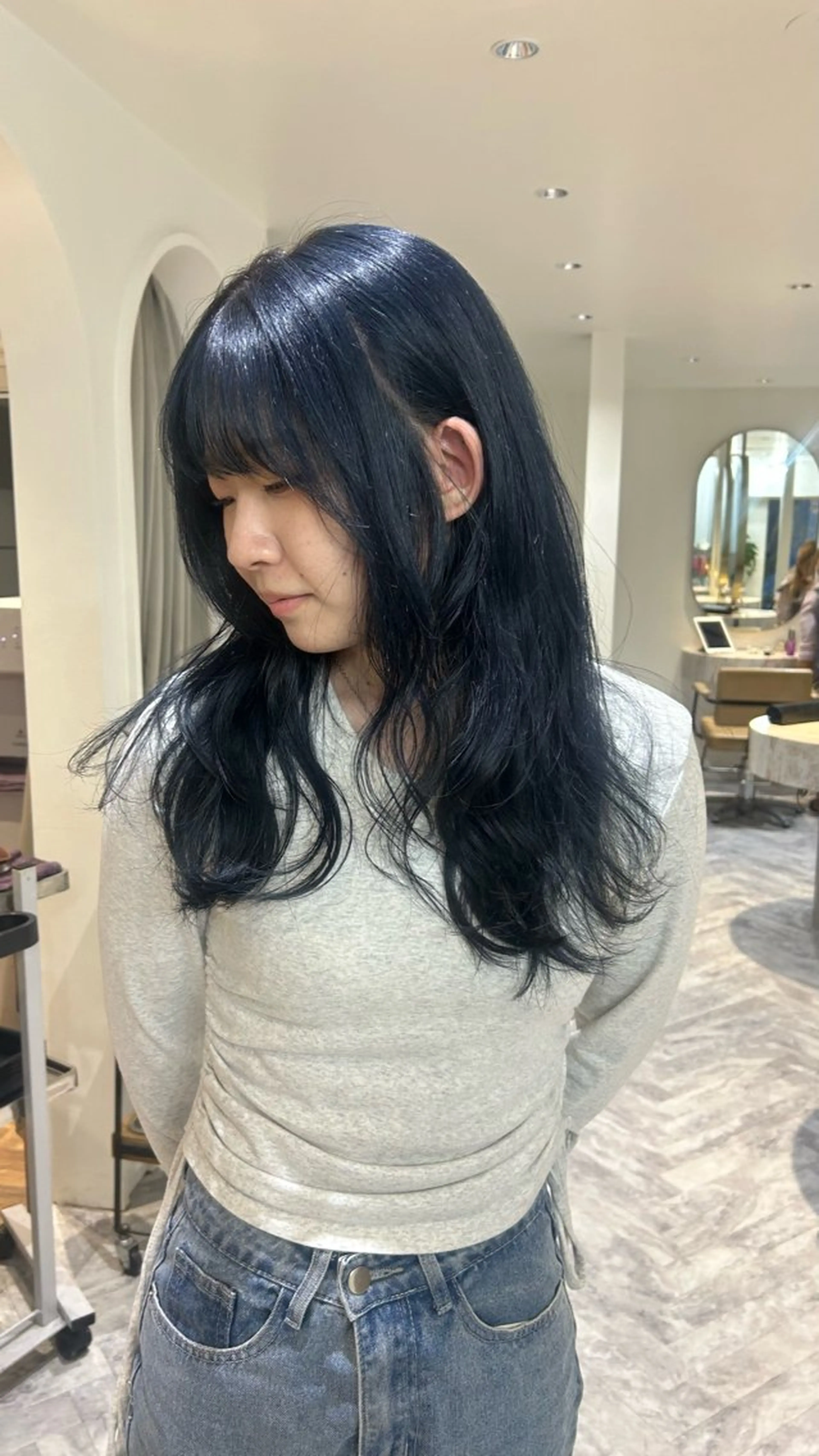 ロング カラー カット ヘアカラー トリートメント Lomalia Moemiのヘアスタイル