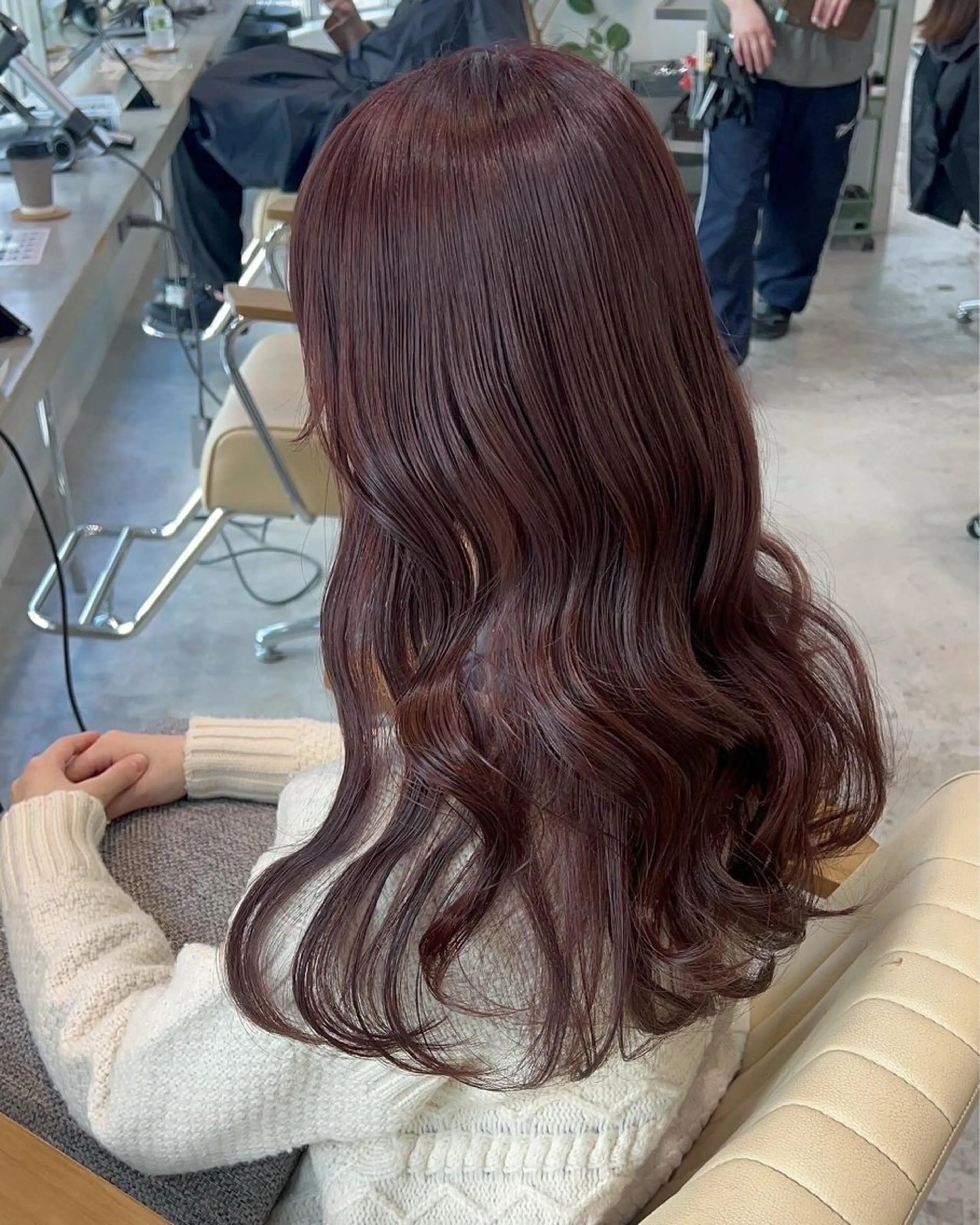 ロング カラー 🎀縮毛矯正／メンズ パーマ🌀／りんのヘアスタイル