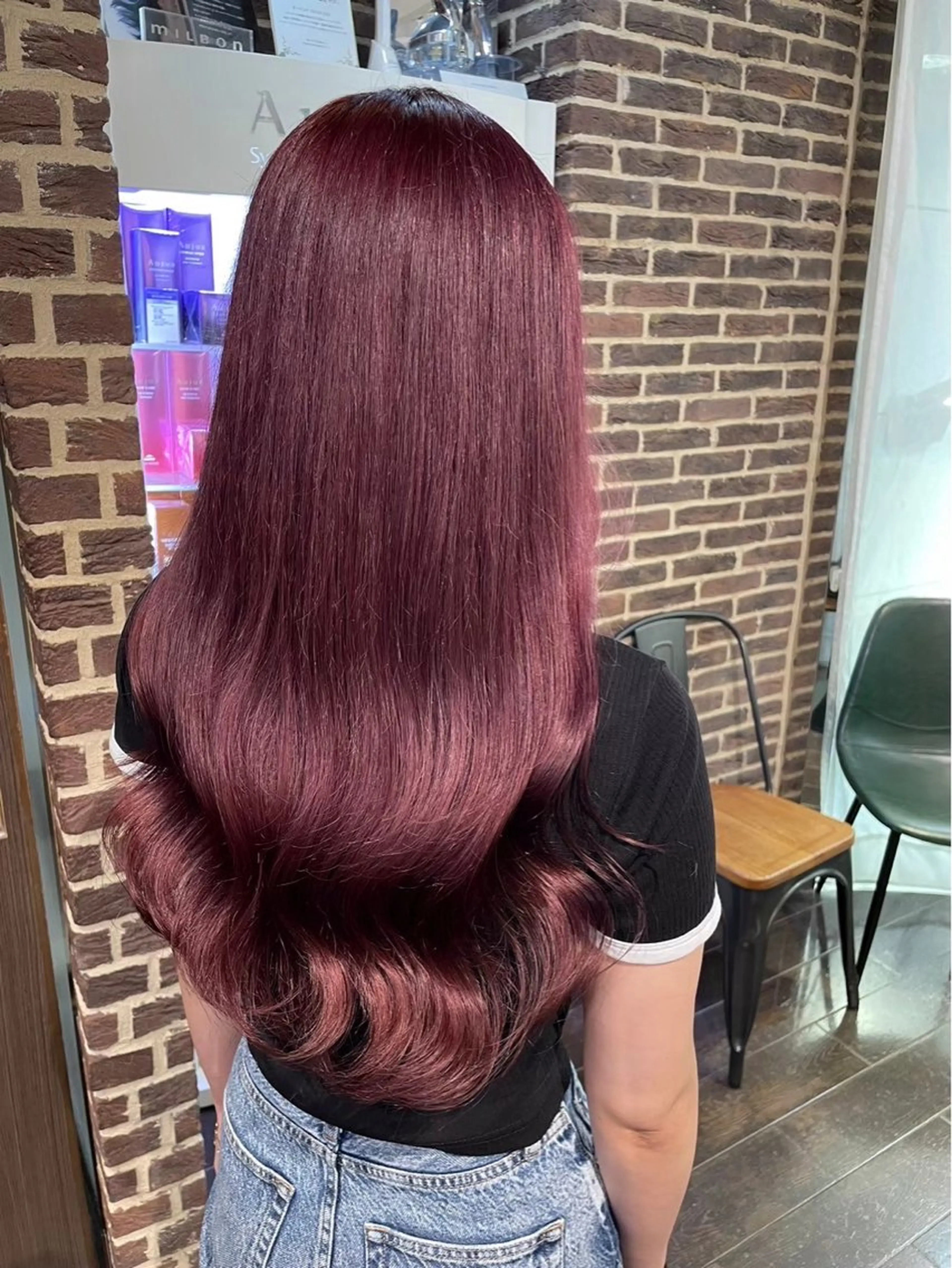 ロング カラー ヘアカラー トリートメント 🎀暖色カラー/ ハナ🎀のヘアスタイル