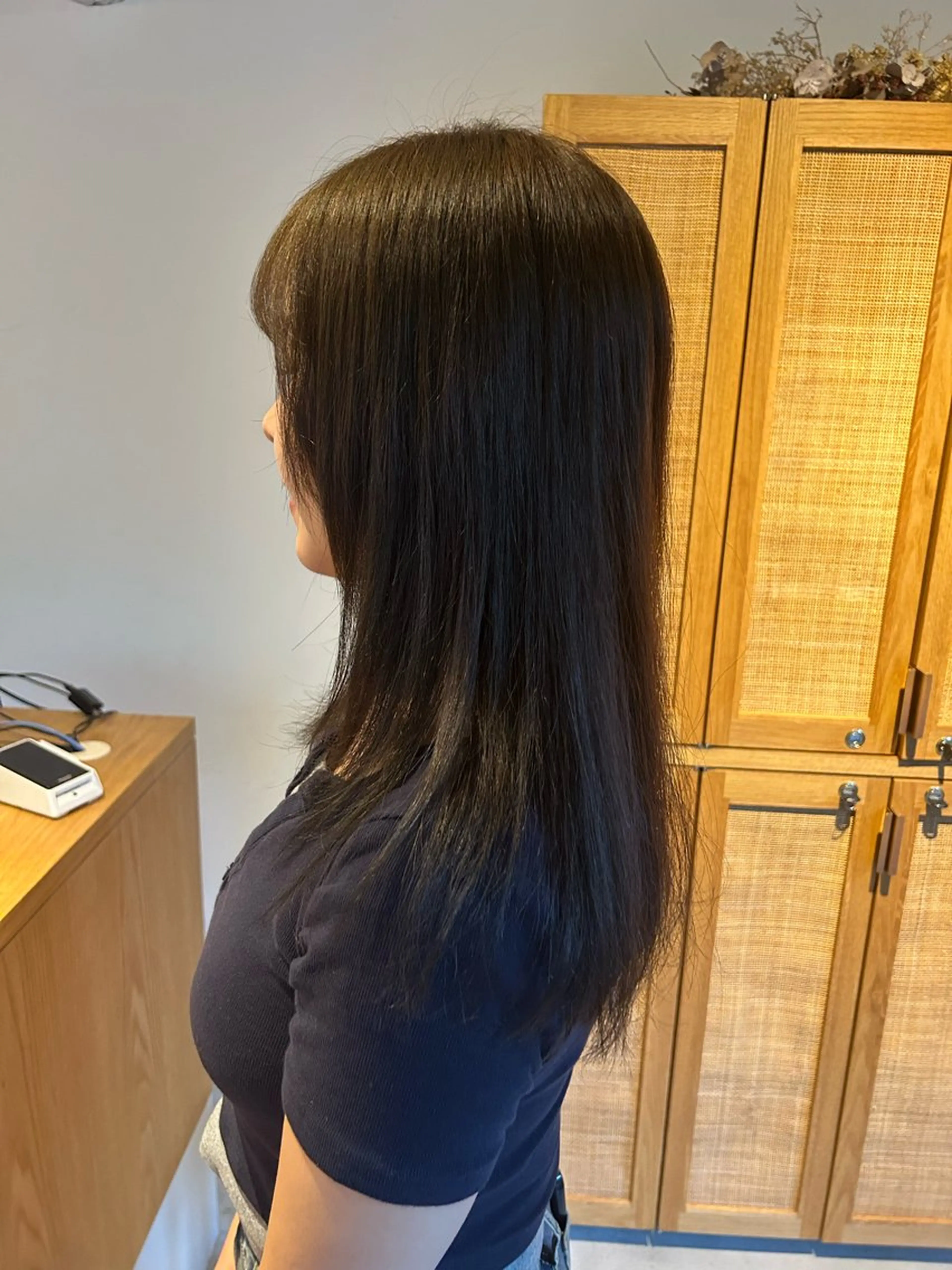 カラー ブリーチ 透明感カラー ブリーチなしカラー オレンジ ヘアカラー キコ所属・田中 佑季のヘアスタイル