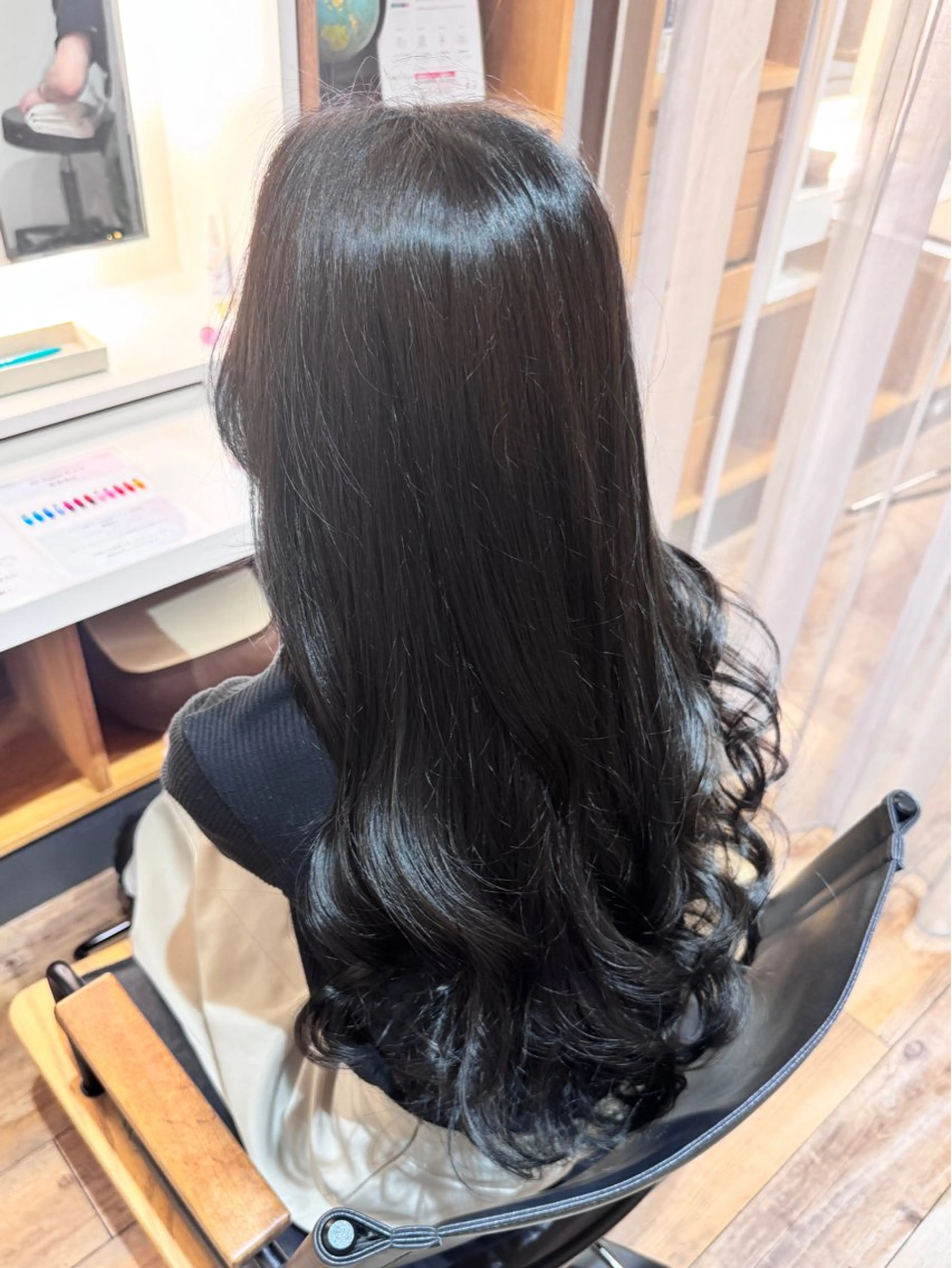 ロング ヘアカラー トリートメント 南 怜奈のヘアスタイル