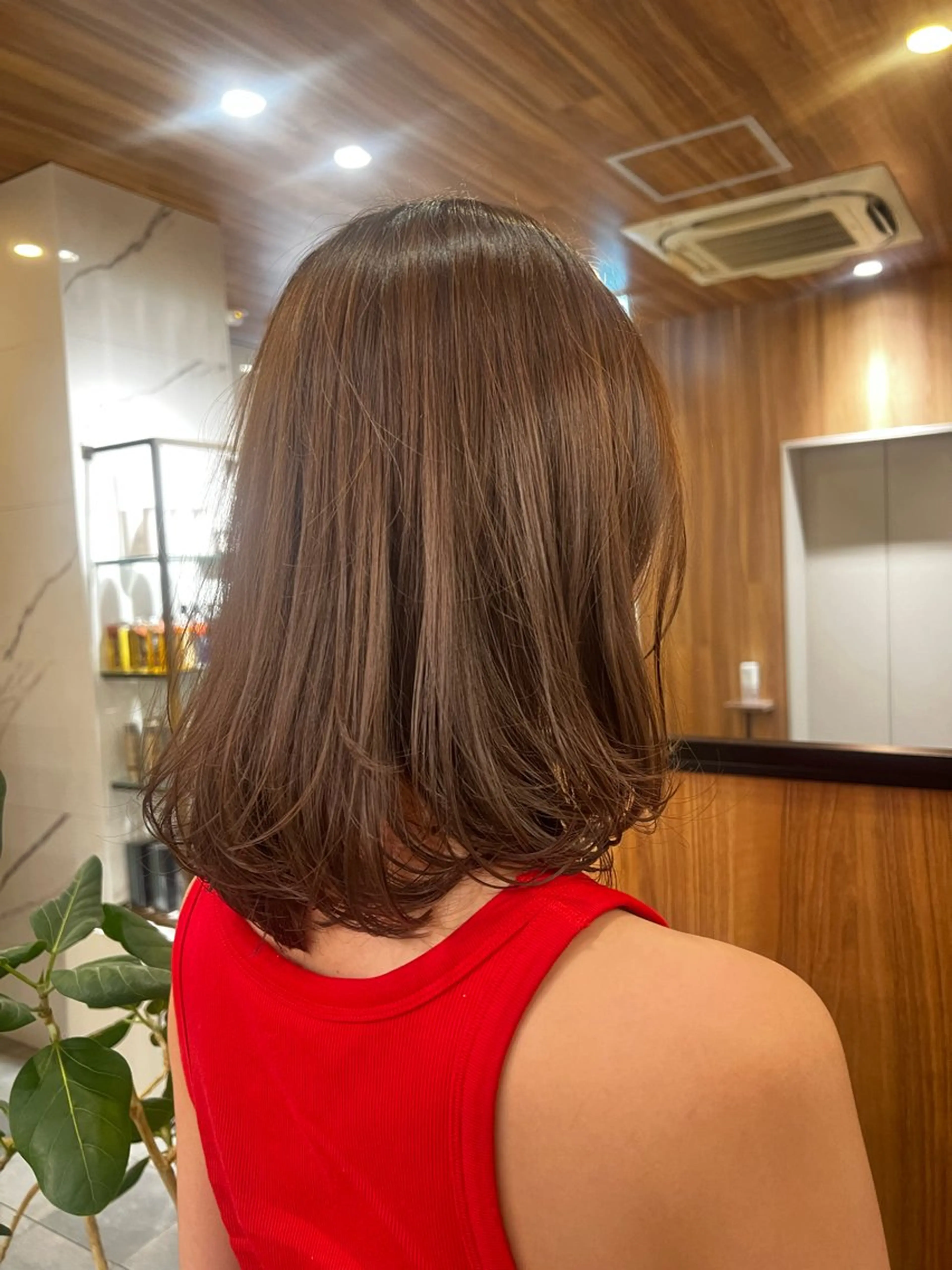 ミディアム カラー トーンアップ🦢 ユメのヘアスタイル