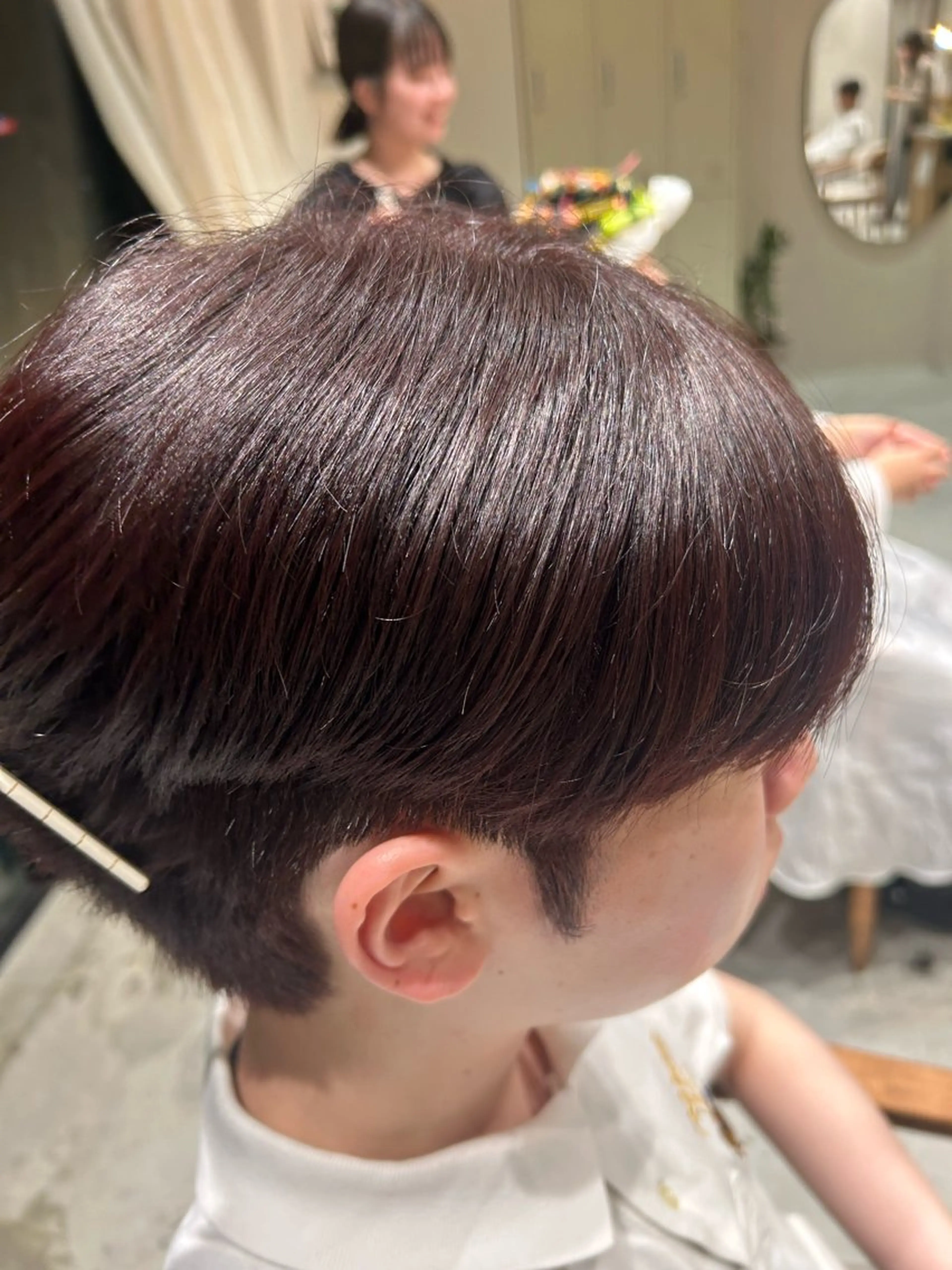 ショート メンズ ヘアカラー kici所属・✨️透明感カラー/ ノガミ アイ🍓のヘアスタイル