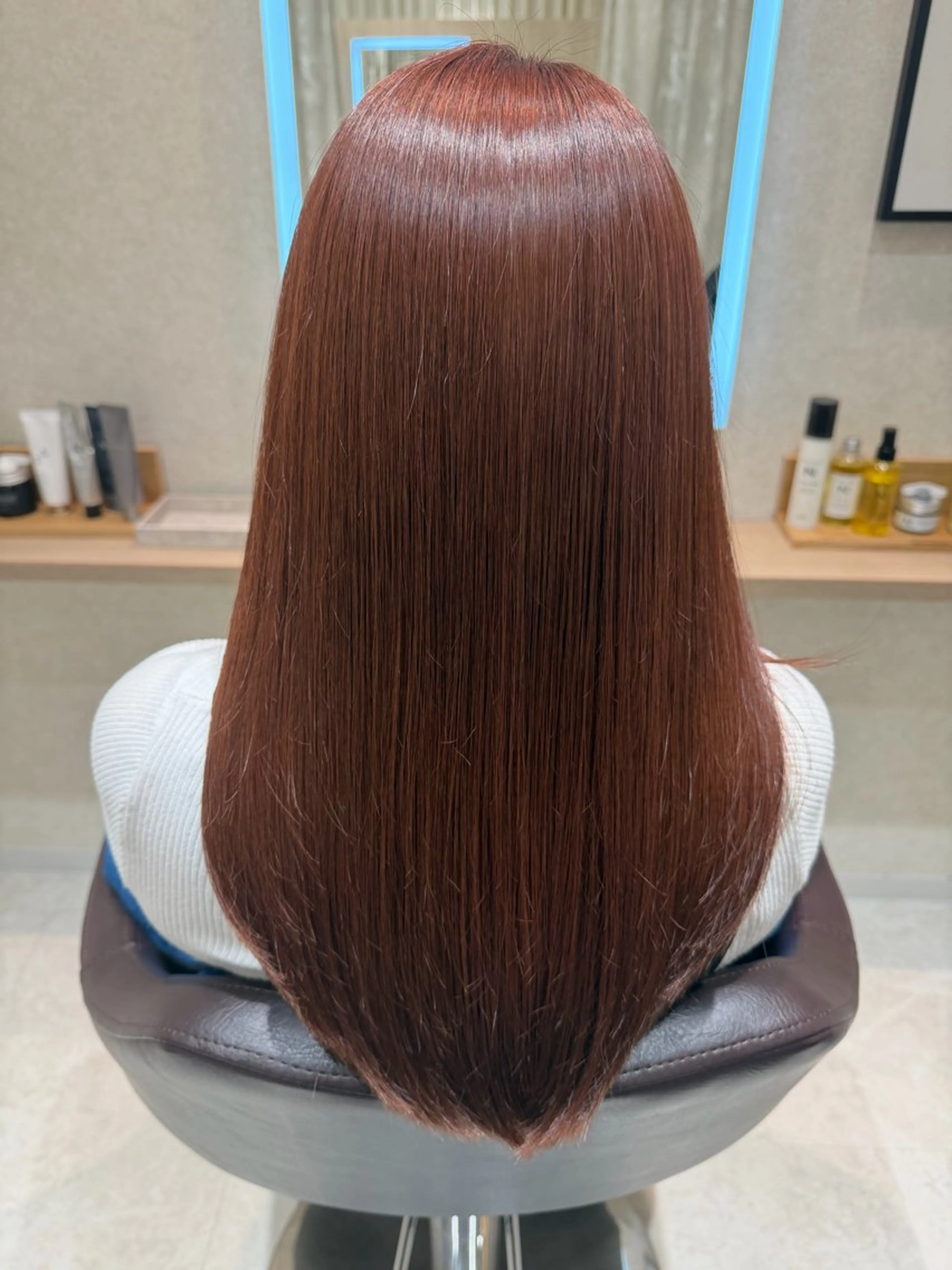 ダメージ毛でも施術可能✨話題のストレート✨カット＋カラー（リタッチ）＋髪質改善酸性ストレート+髪質改善トリートメントの写真