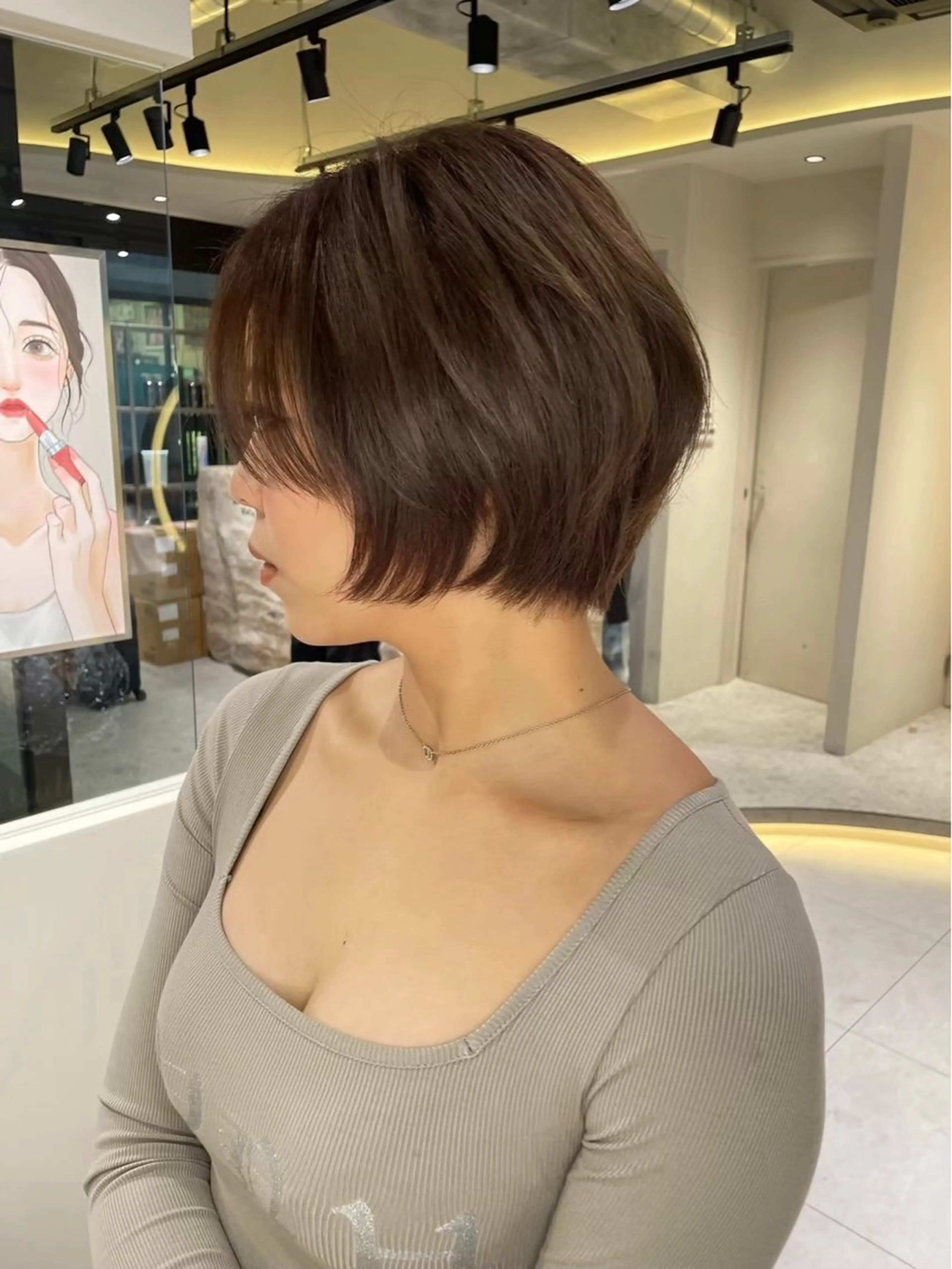 ショート カラー ダブルカラー 韓国ヘアKYONのヘアスタイル