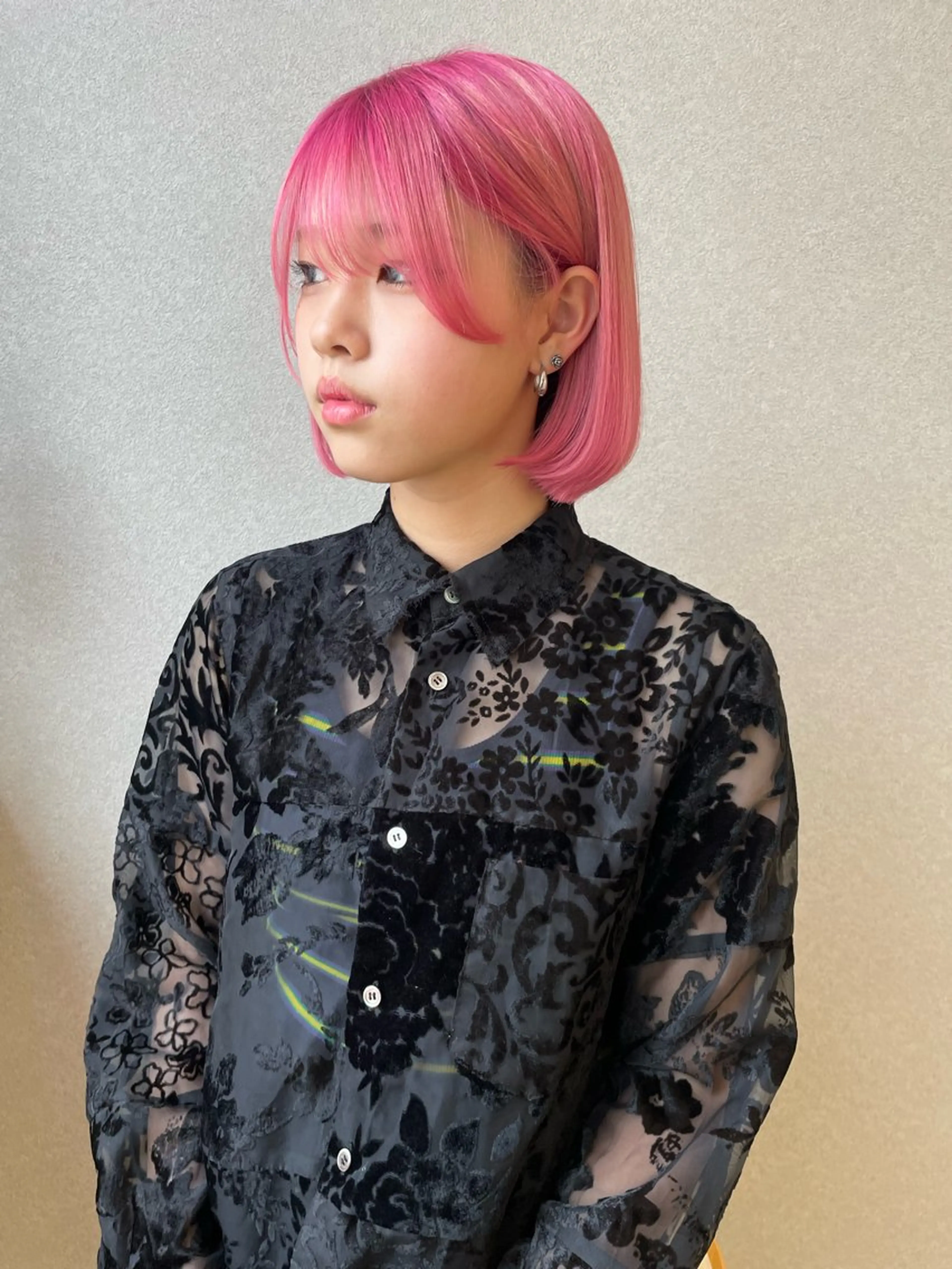 ショート カラー ブリーチ ケアブリーチ ハイトーンカラー ピンクカラー 薬院浄水通/ショート /ボブ/rukaのヘアスタイル