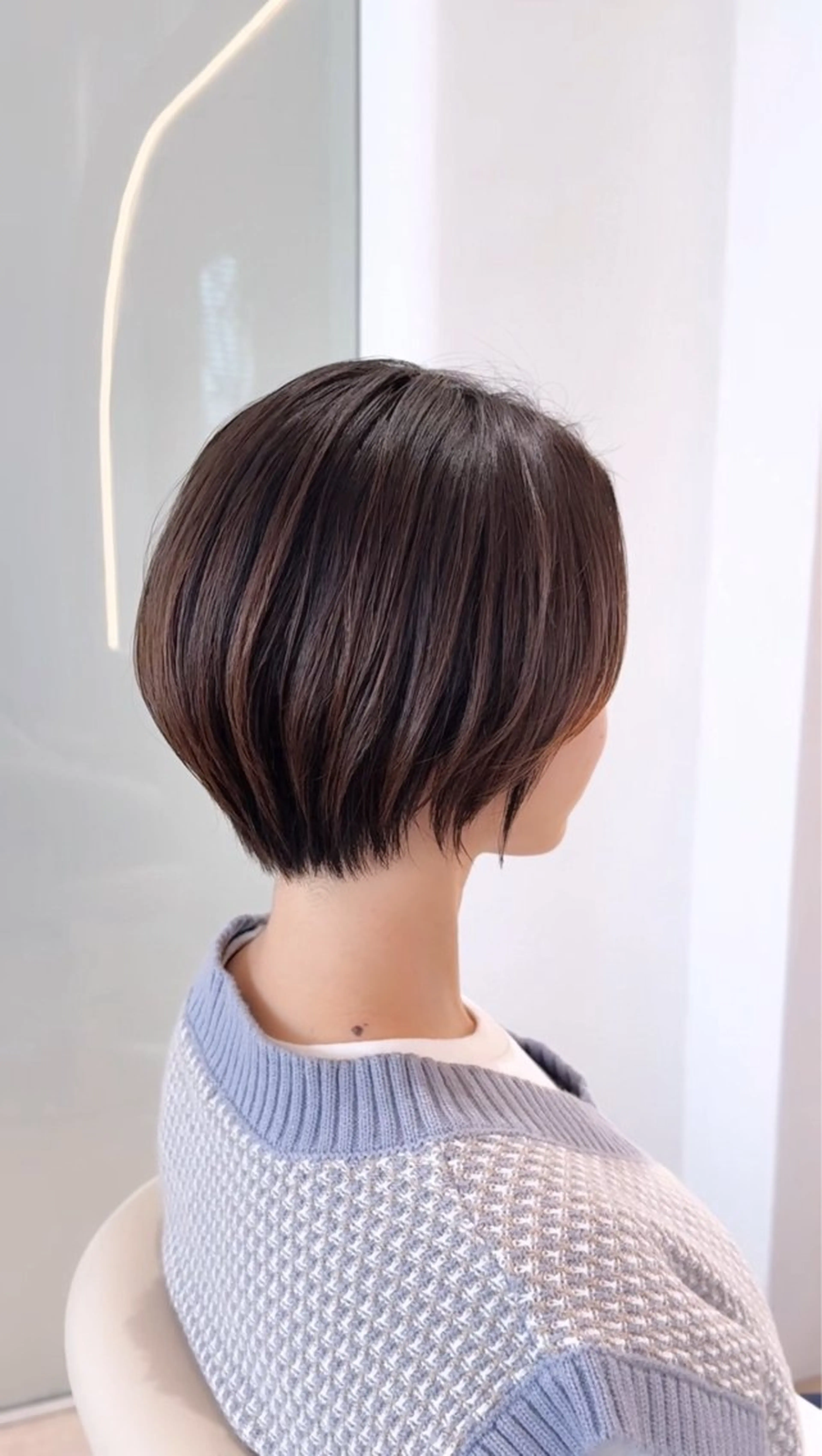 ショート カラー ショートボブ ハンサムショート 丸みショート イルミナカラー ボブ カット ヘアカラー トリートメント 渋谷ボブ/ショート 特化田中航平のヘアスタイル
