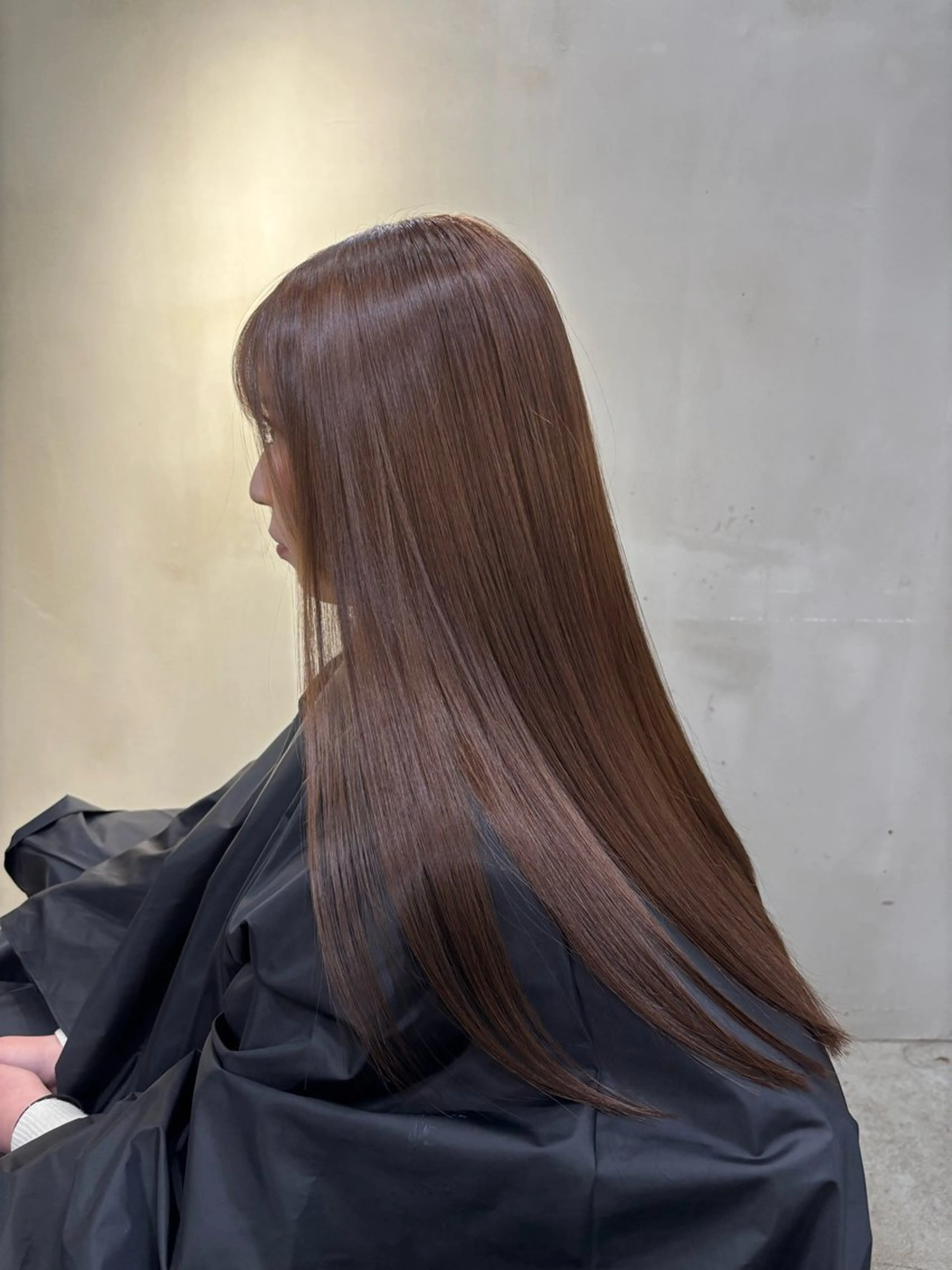 ロング カラー ベージュカラー ブリーチ ダブルカラー ブリーチなしカラー オリーブベージュ ヘアカラー VOYAGE所属・中園 康のヘアスタイル