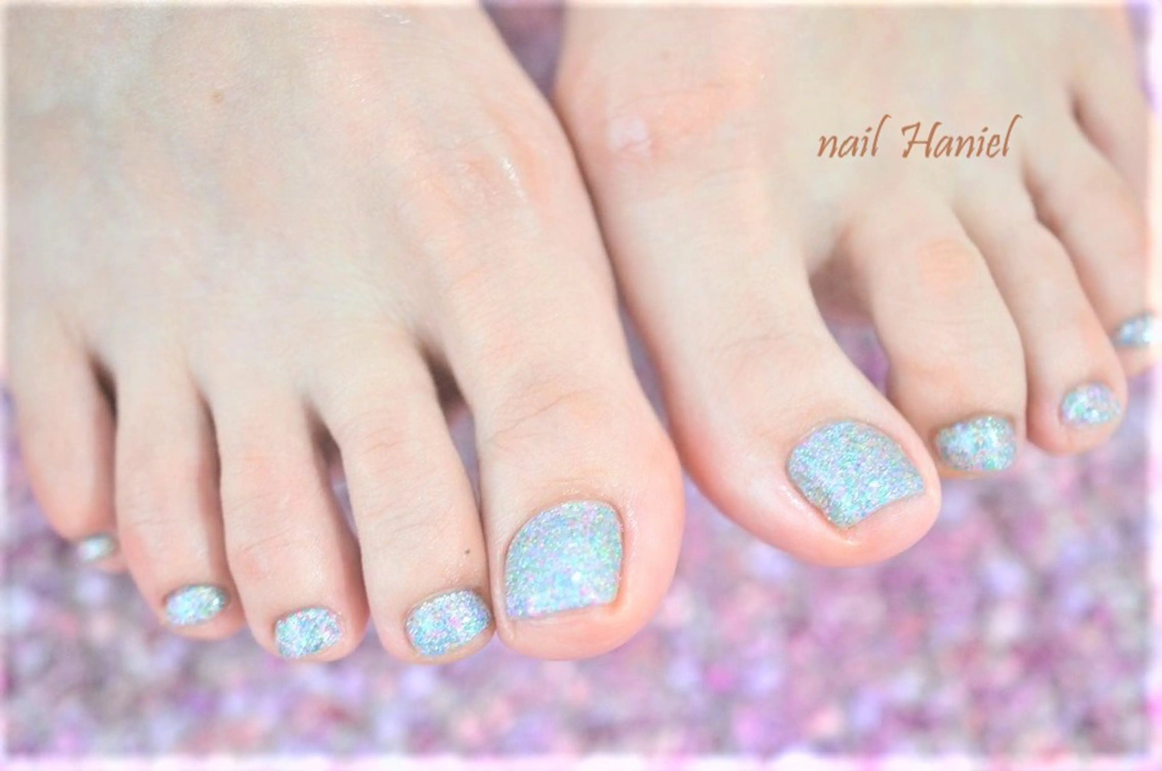 ネイル アートネイル フットネイル ジェルネイル グラデーション オフィスネイル フットネイル nail Haniel所属・半蔵門サロンハニエル 魅神 ちよのネイルデザイン