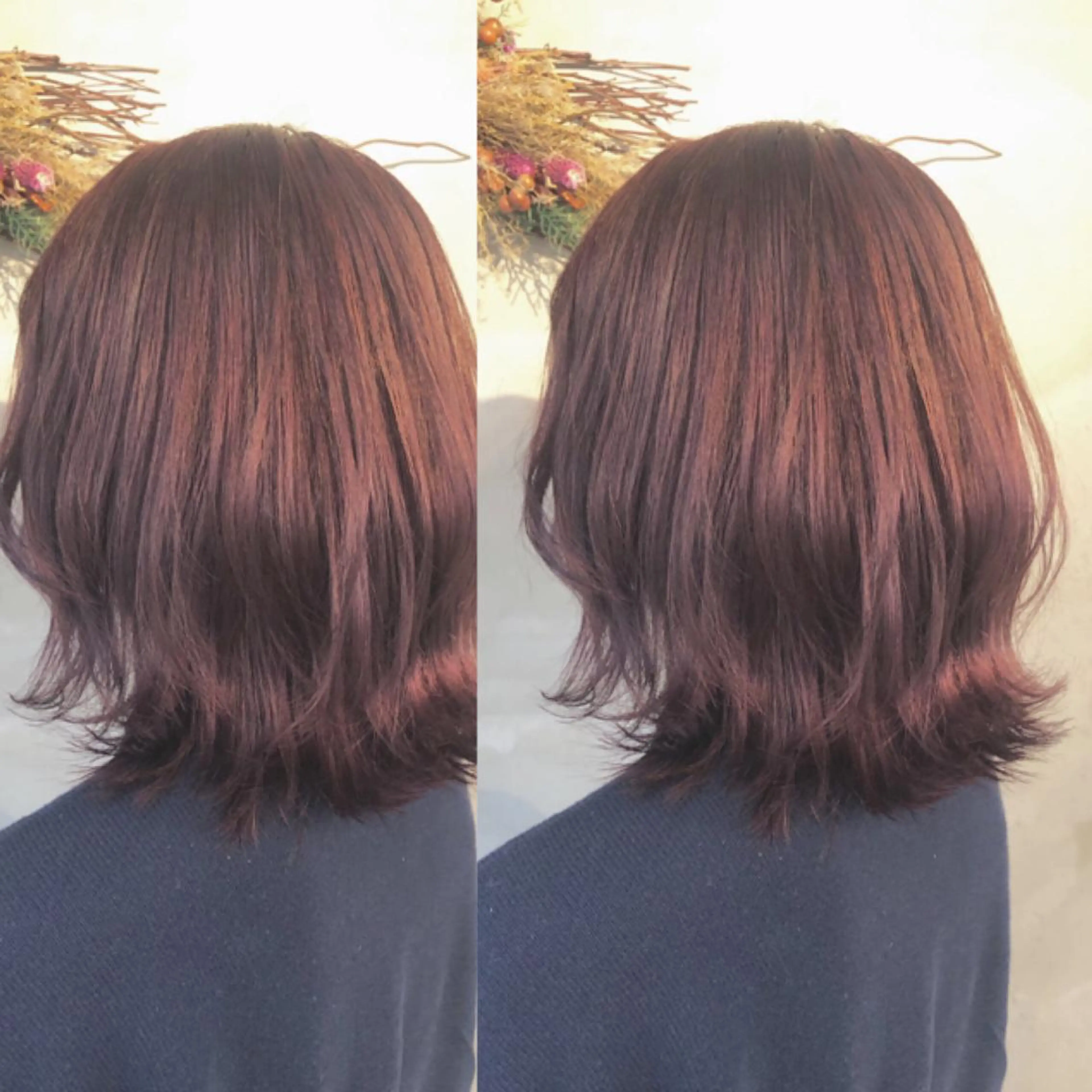ミディアム カラー ヘアアレンジ アクアカラー ハイライトカラー イルミナカラー ハイライト 髪質改善 カット ヘアカラー sano sayakaのヘアスタイル