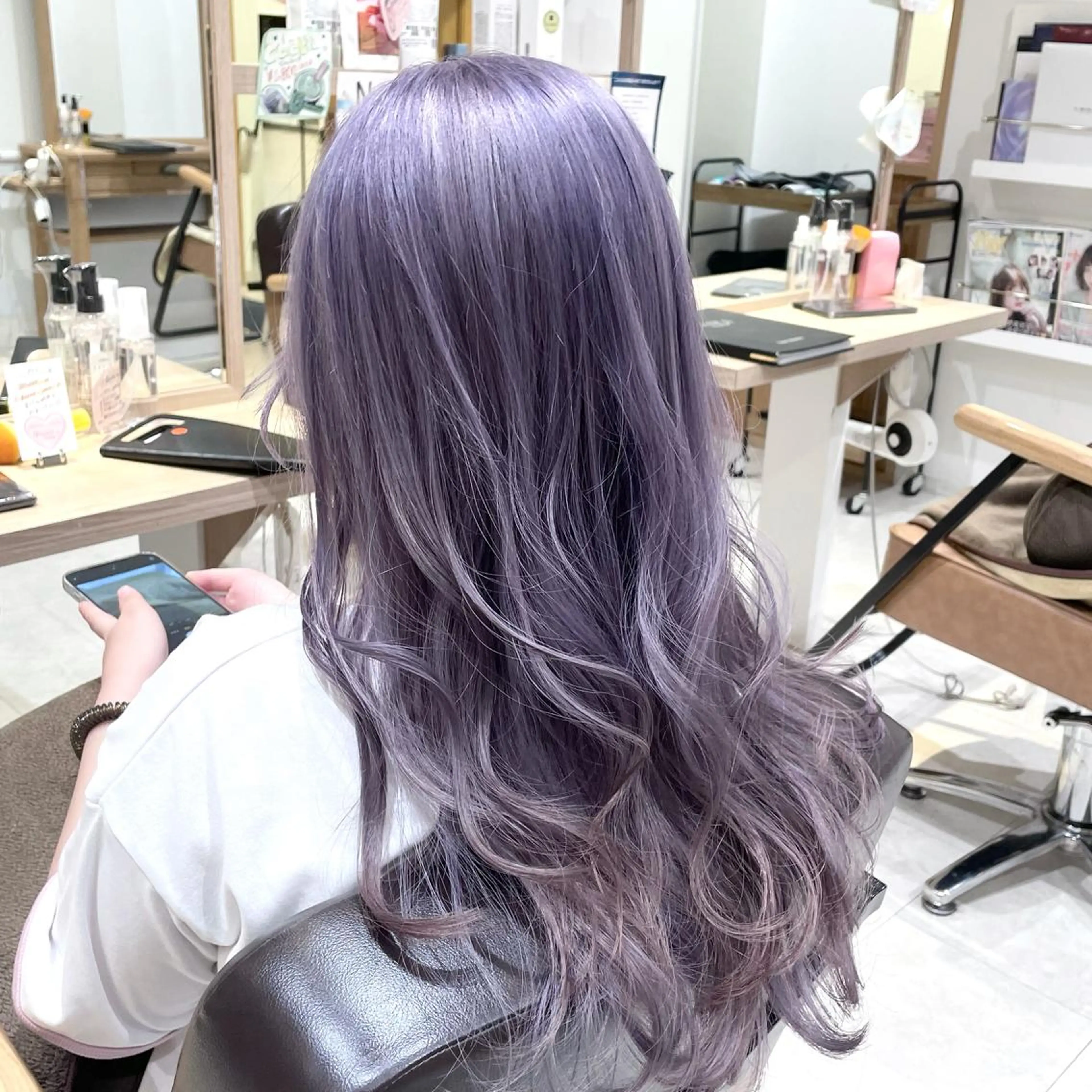 ロング カラー ヘアカラー 心斎橋/ブリーチなし 髪質改善/レイヤーのヘアスタイル