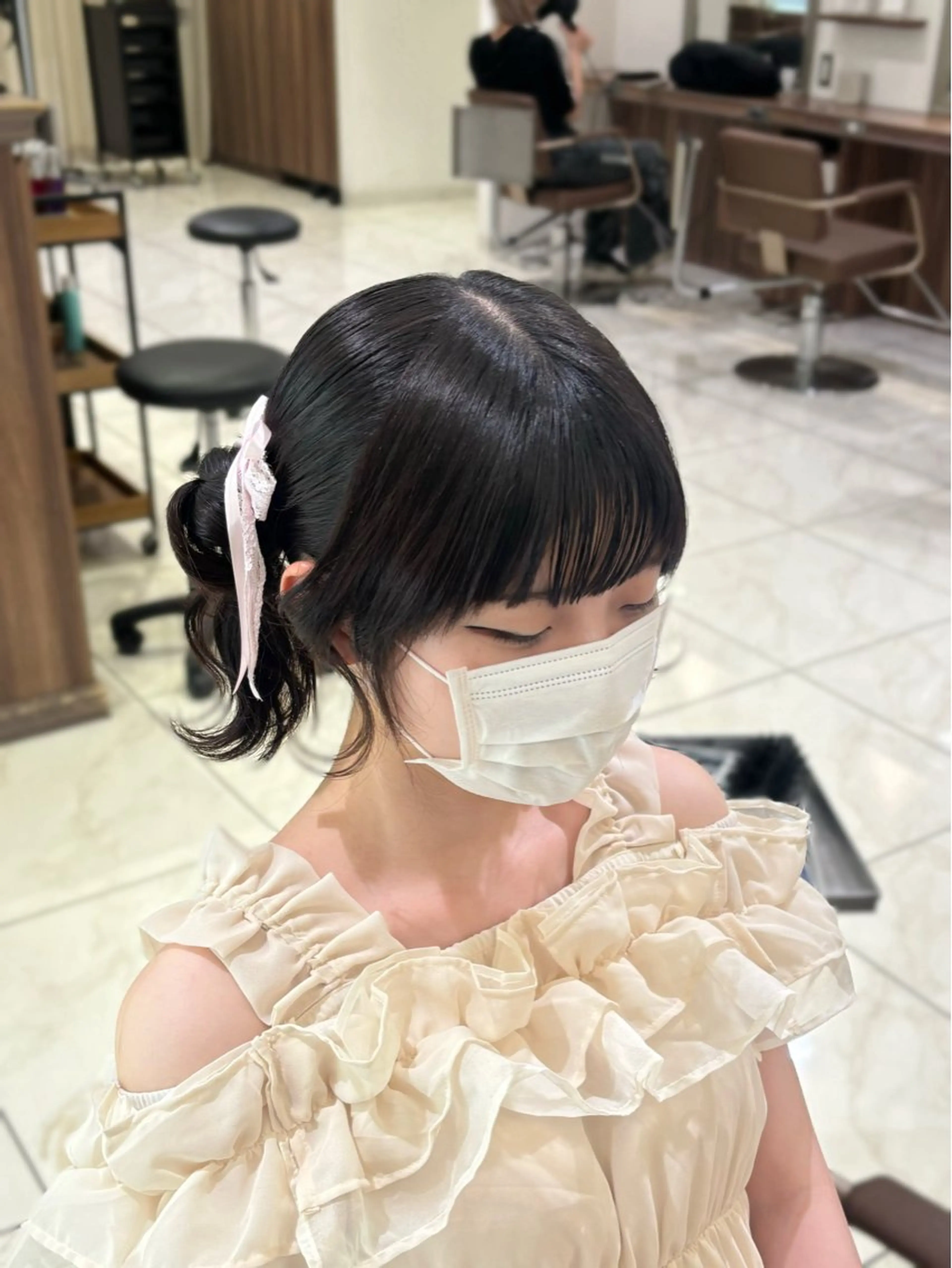 ミディアム ヘアアレンジ ヘアセット Ash桜新町🌸/ Koyuki ❄️のヘアスタイル