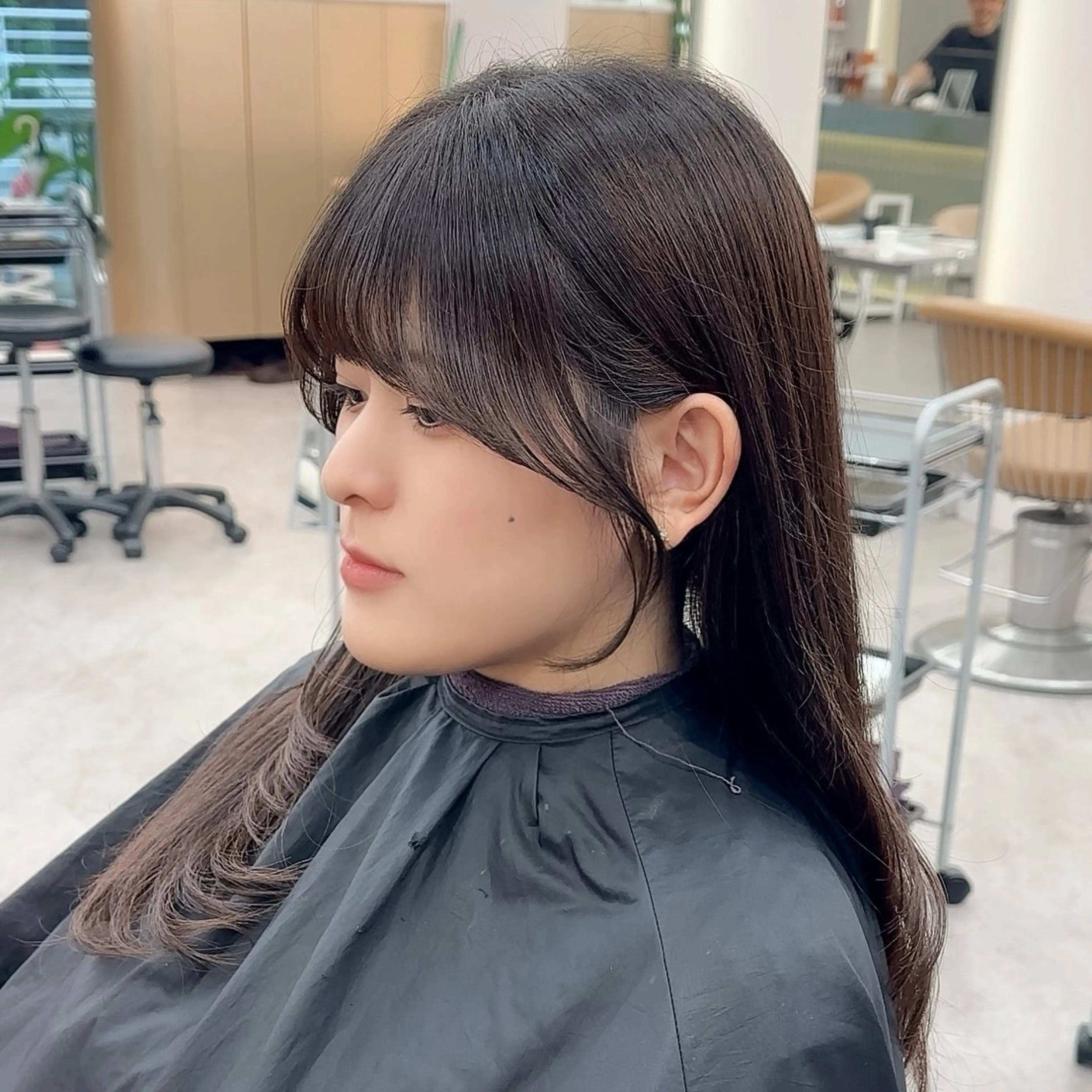 ロング カット ヘアカラー トリートメント 縮毛矯正/韓国ヘア /ボブ🪄ミズキのヘアスタイル