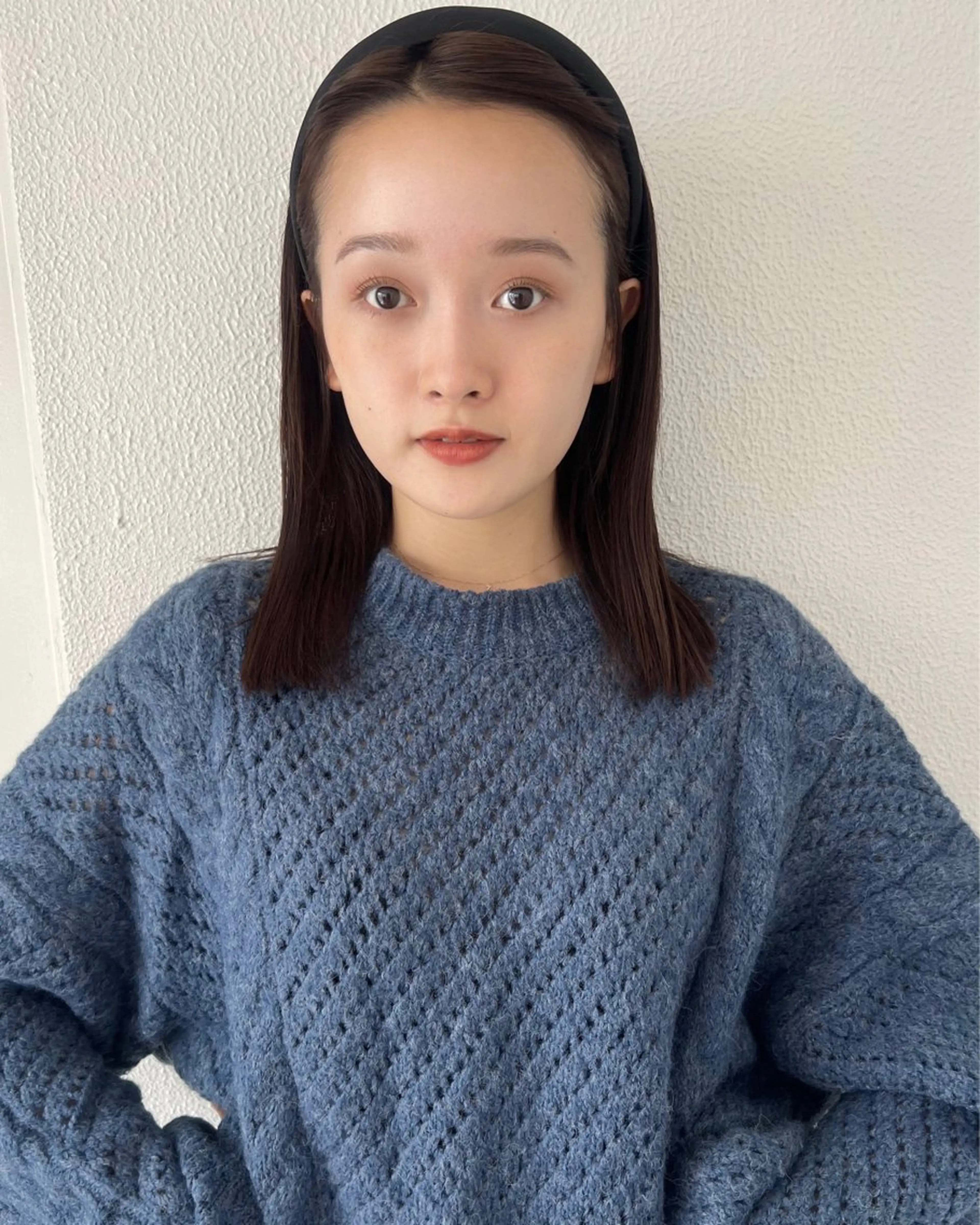 ミディアム カラー 峯田 優花のヘアスタイル