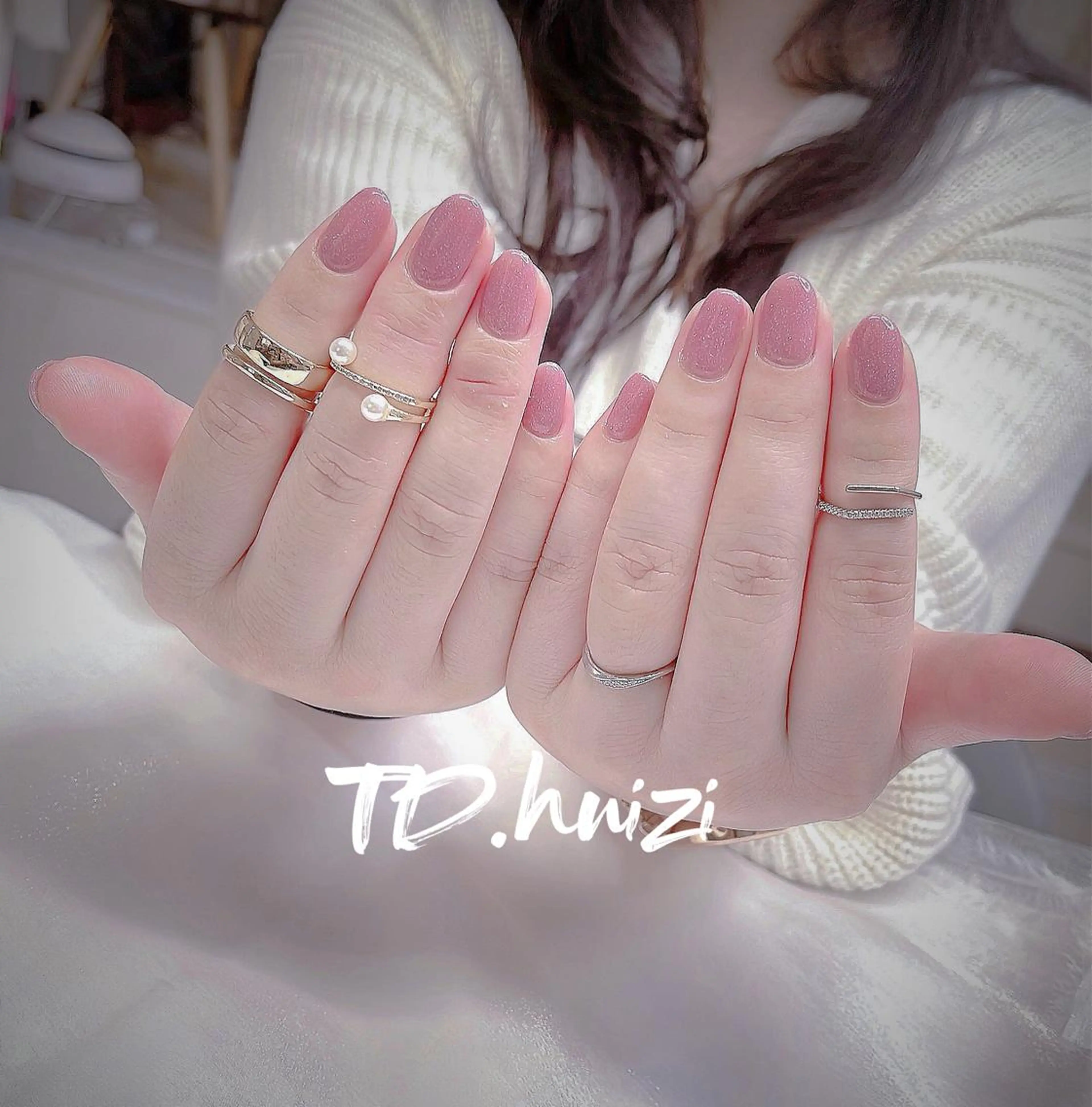 ミディアム イエローカラー ハンドネイル めぐみのネイルサロン 惠のネイルデザイン