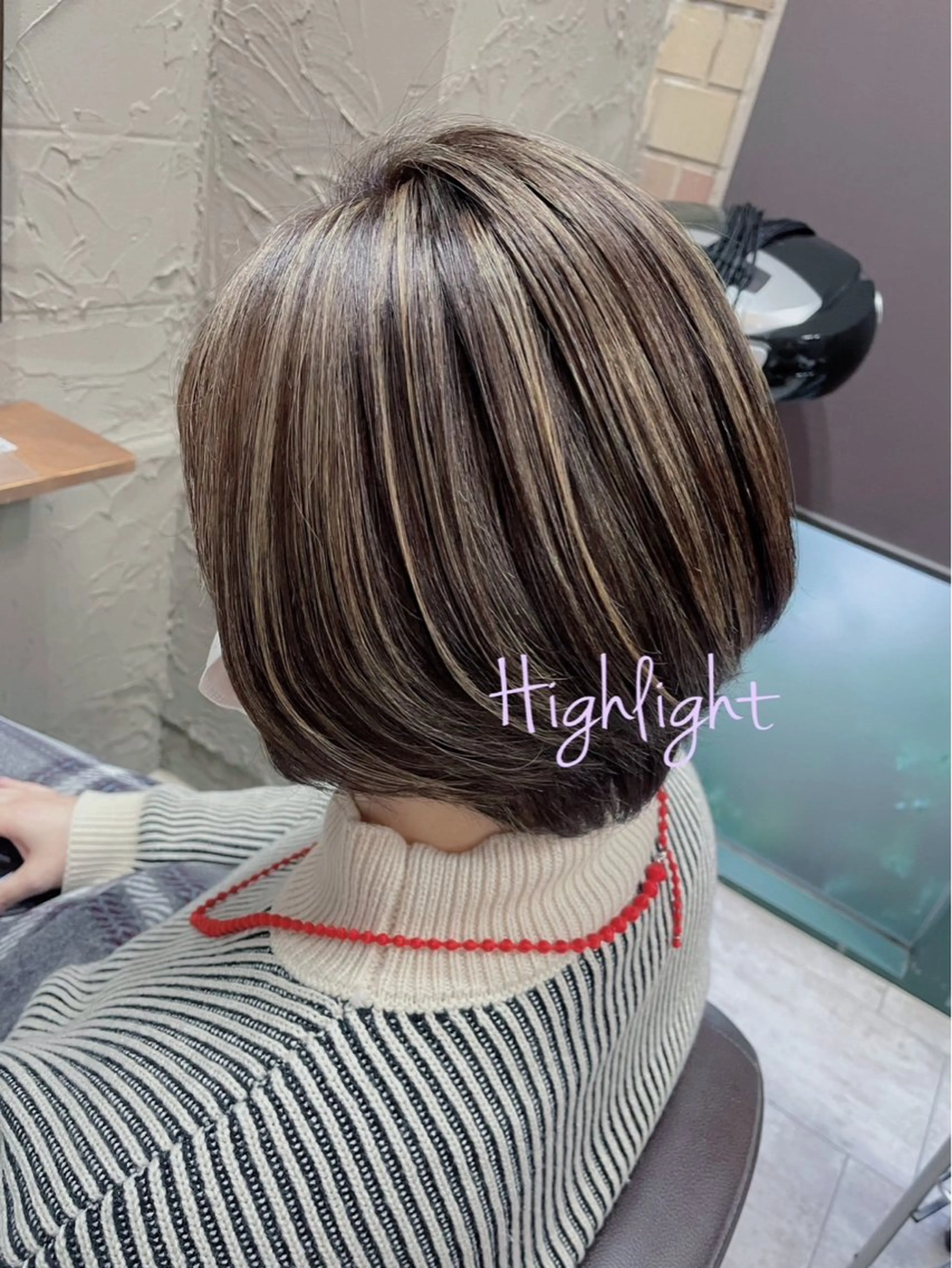🌟ブリーチ🌟(ハイライト)オンカラー🩵白髪ぼかし　ダブルカラー　3Dカラーの写真