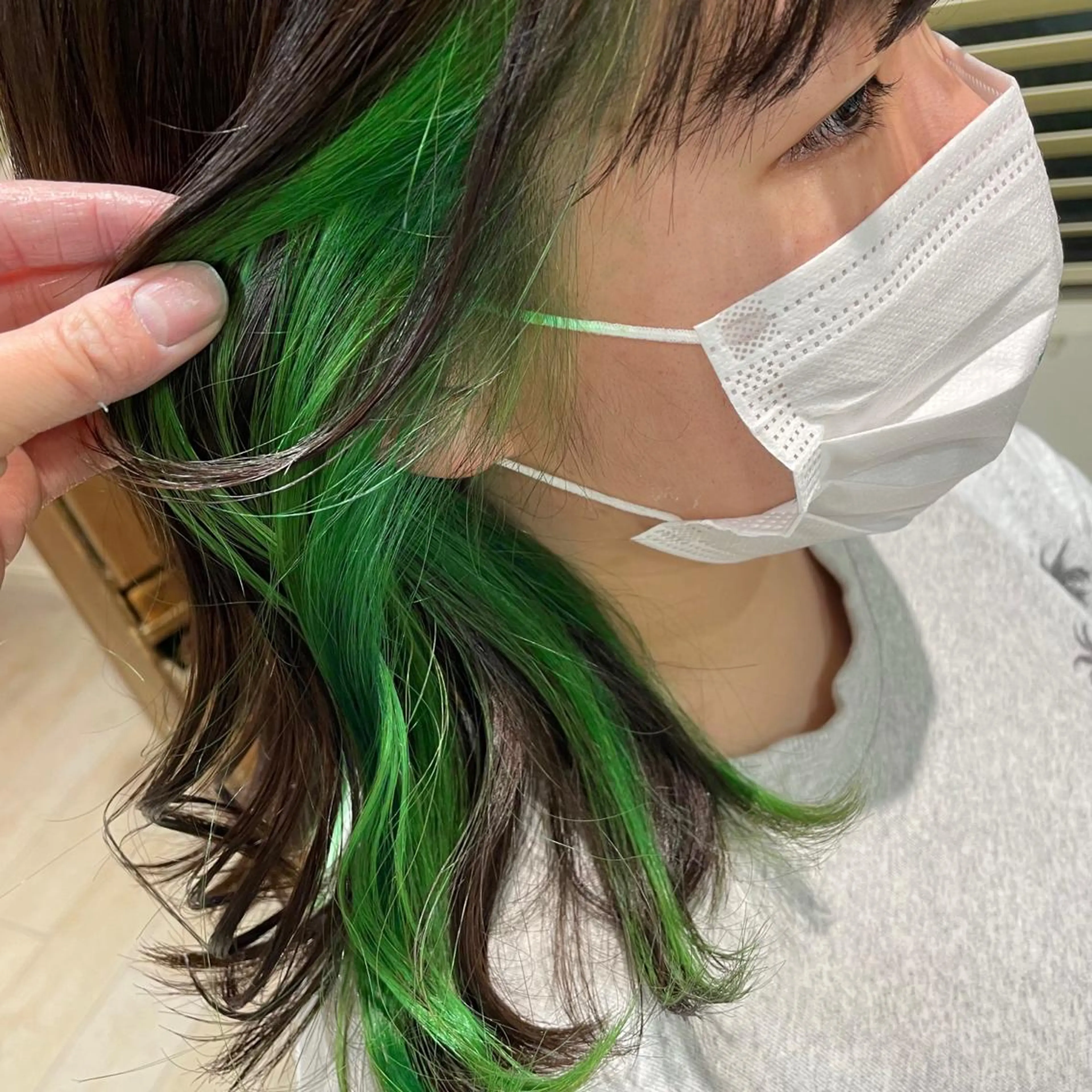 ミディアム カラー ヘアカラー すげ さやかのヘアスタイル