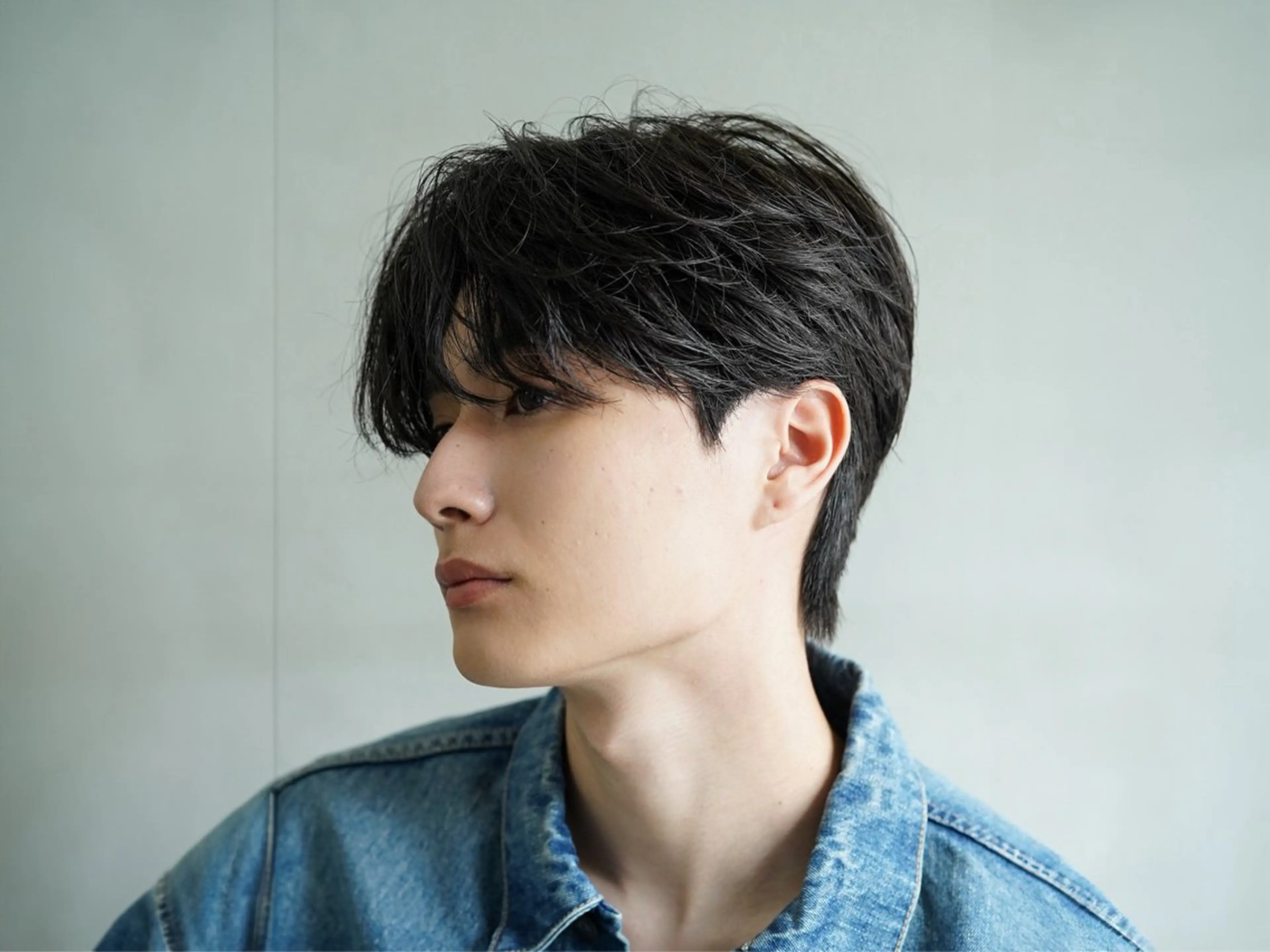 メンズ センターパート フェザーパーマ メンズパーマ fifth天神/末廣 和也のヘアスタイル