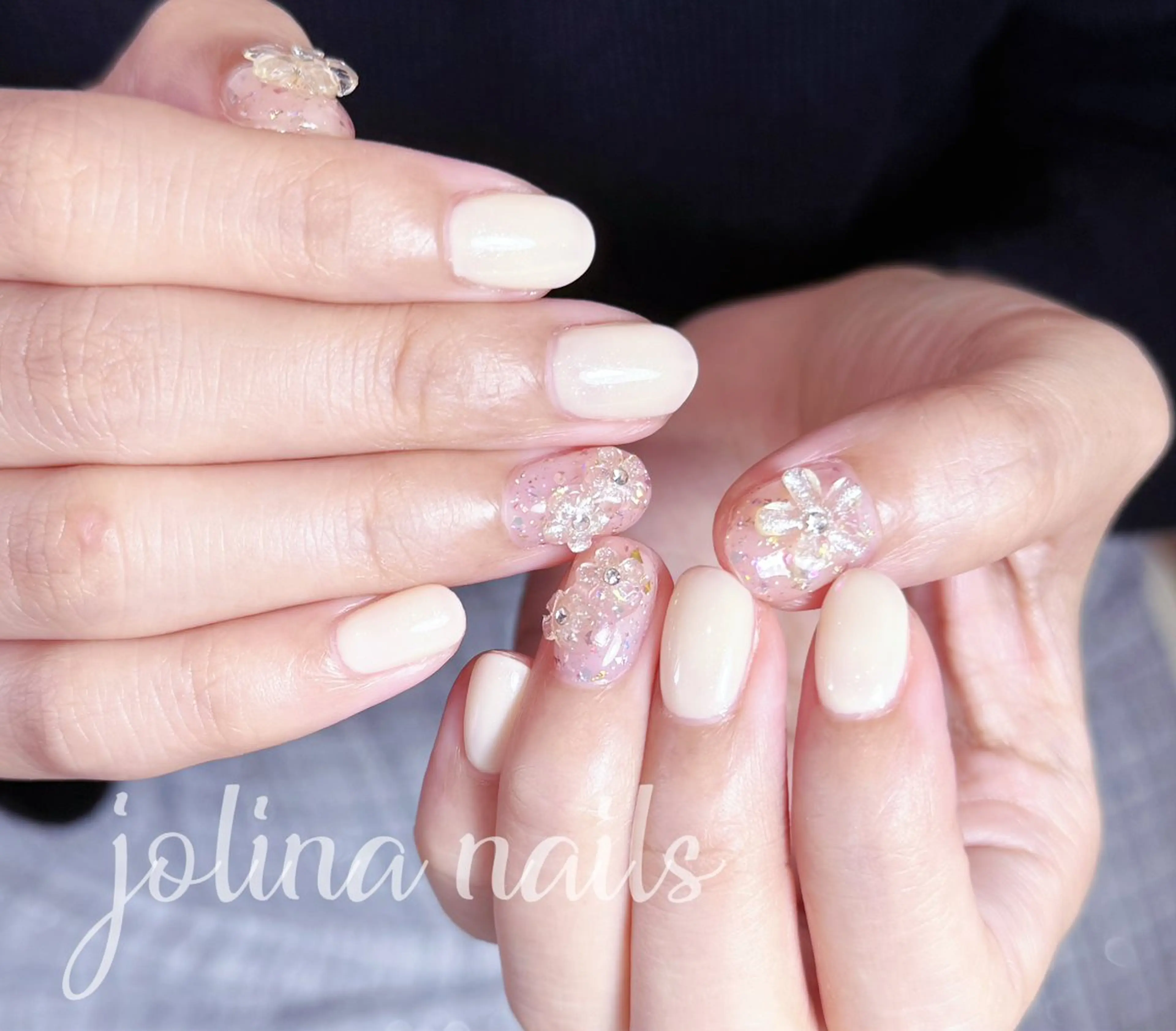 ネイル シンプルネイル ハンドネイル ハンドケア jolina nails鶴見店のネイルデザイン